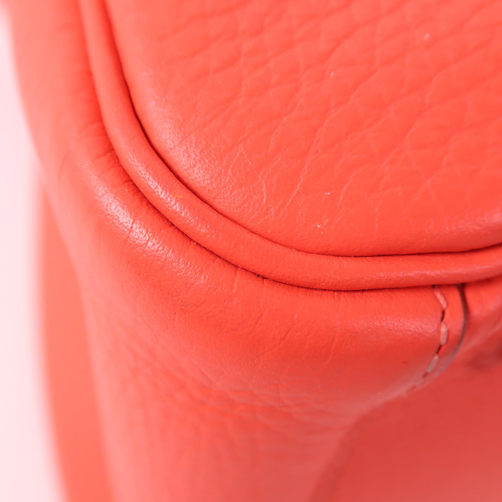 HERMES Clemence皮革Lindy 30銀扣手挽肩背兩用袋Capucine