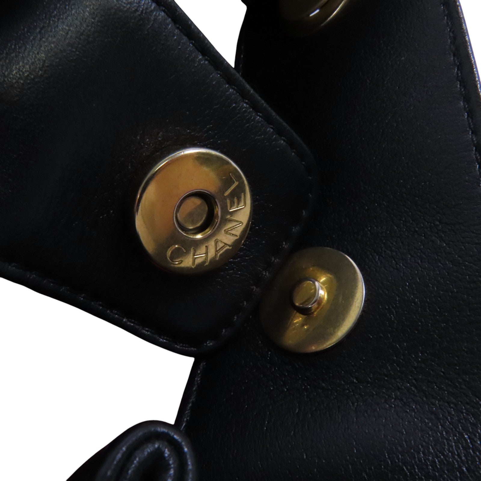 CHANEL 羊皮皮革Matelasse金扣鏈帶肩背袋