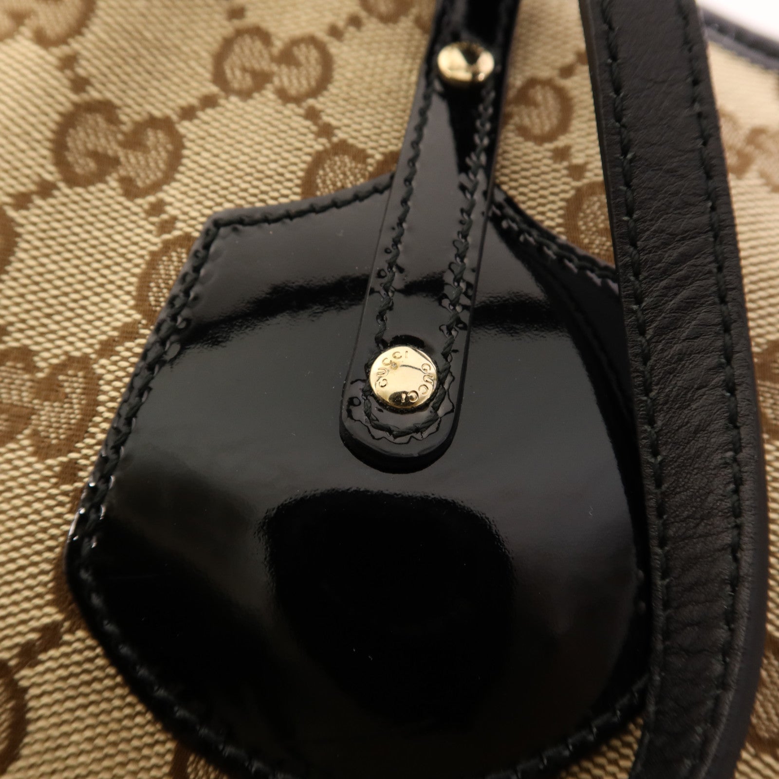 GUCCI 帆布Jolie Tote金扣肩背袋/手挽袋