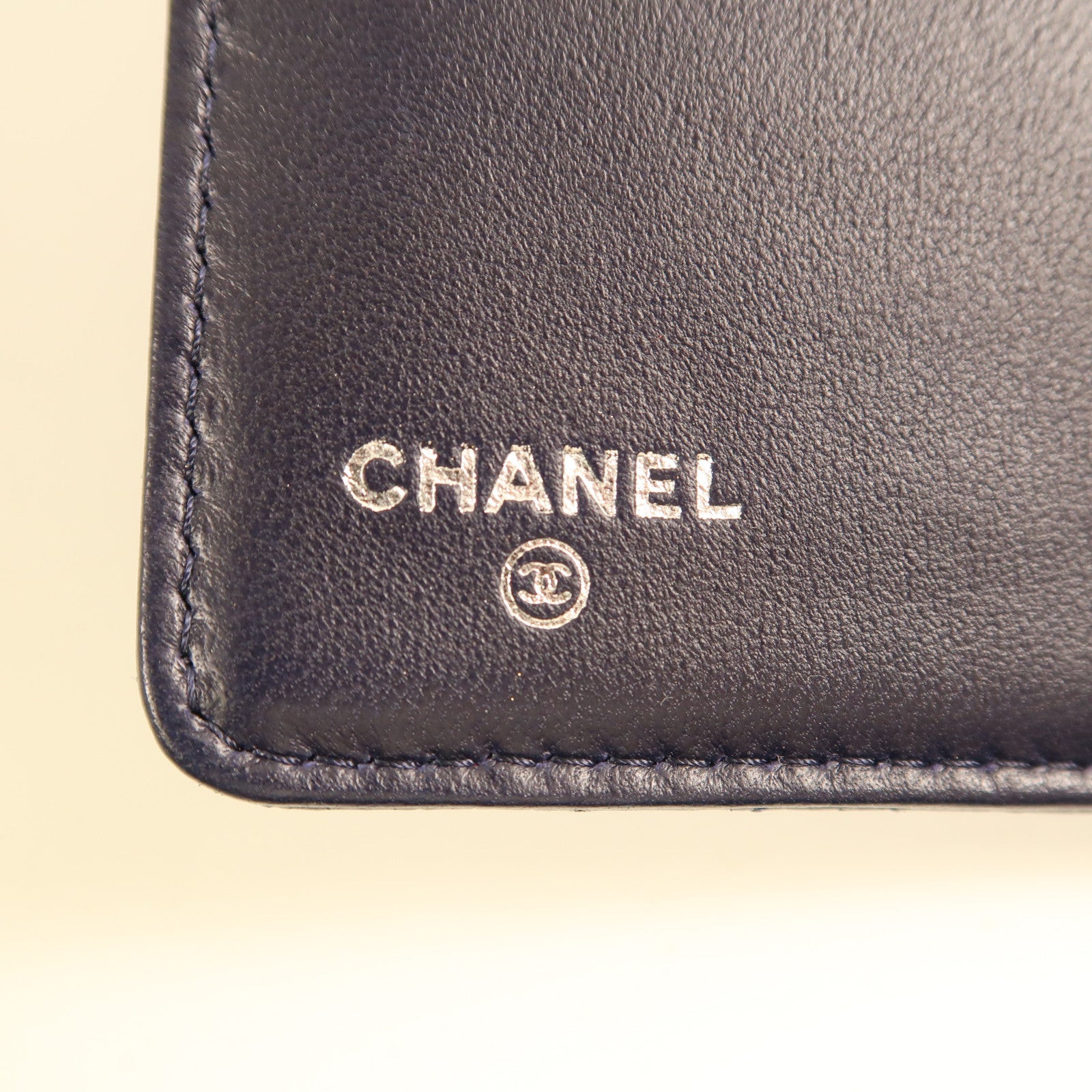CHANEL 【激減優惠】羊皮皮革Long Wallet銀扣長錢包