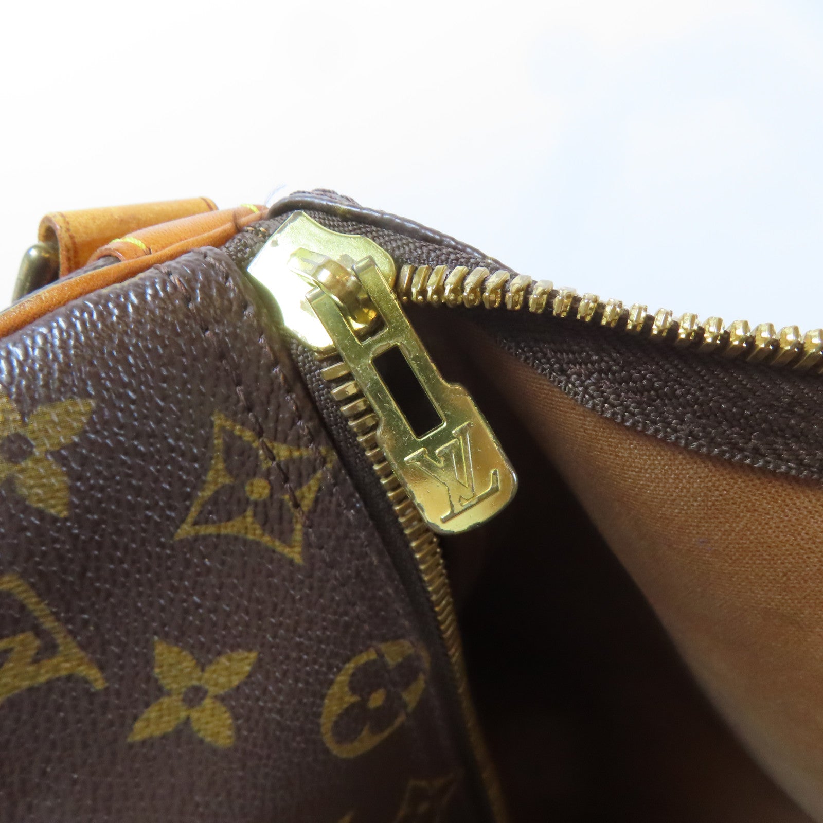LOUIS VUITTON Monogram Keepall 45 Bandouliere金扣波士頓包啡色