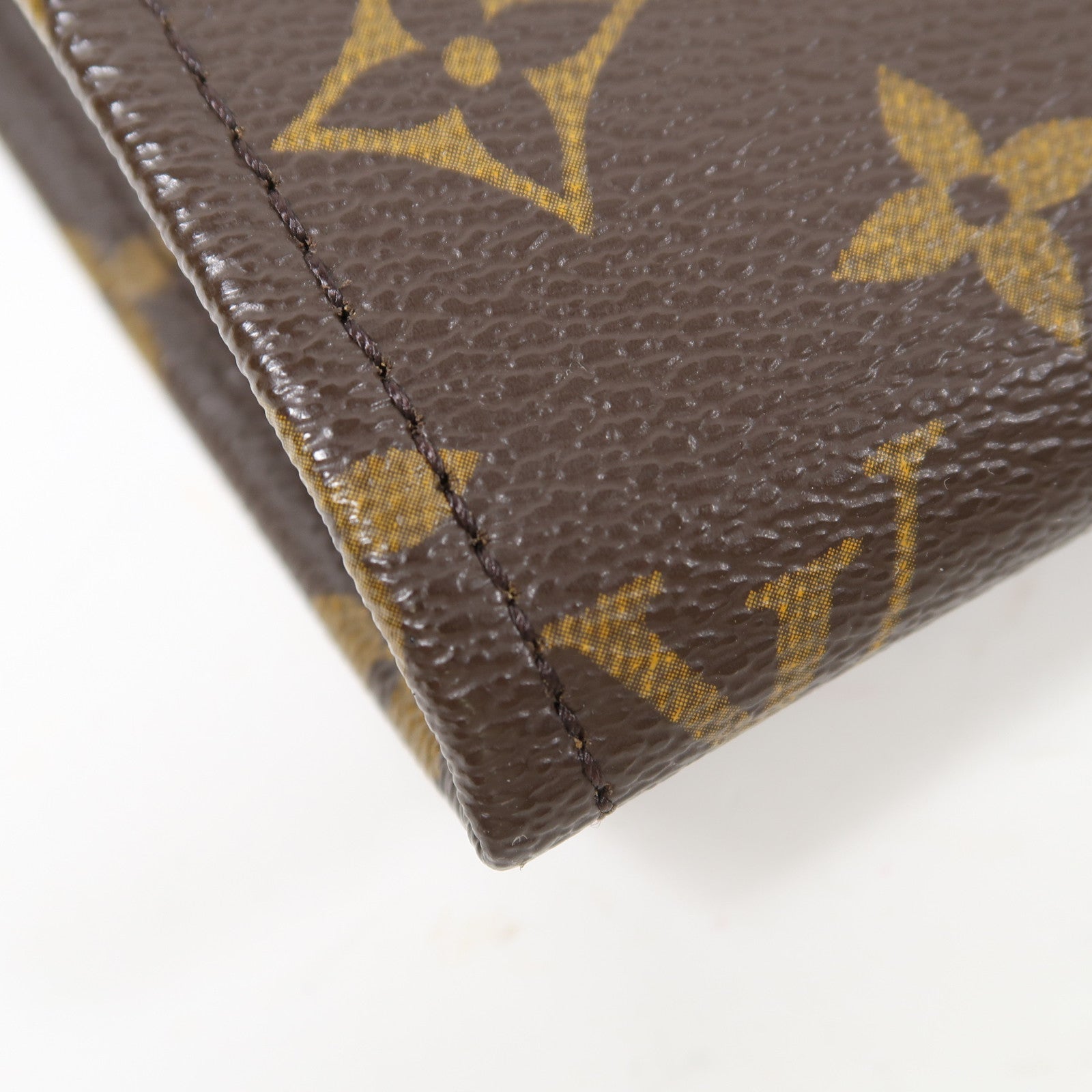 LOUIS VUITTON 【激減優惠】Monogram Accessories Pouch金扣手拿包啡色