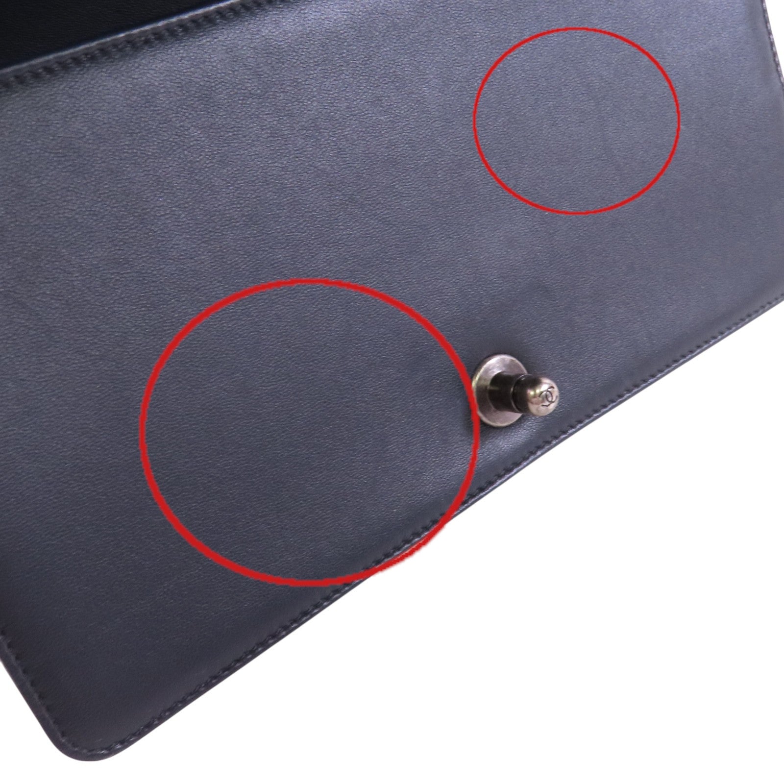 CHANEL 【激減優惠】羊皮皮革Boy 25銀扣鏈帶肩背袋