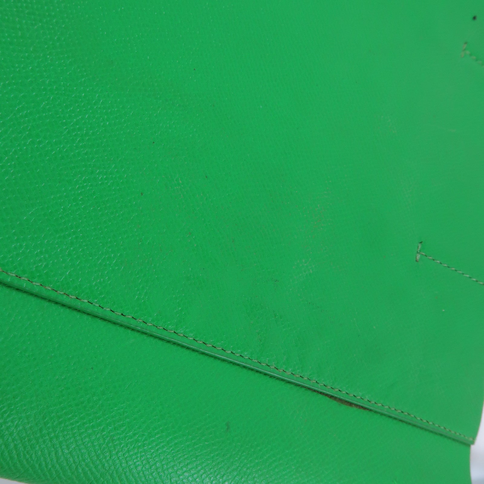 CELINE 牛皮皮革2 Way Shoulder Bag銀扣手挽肩背兩用袋綠色