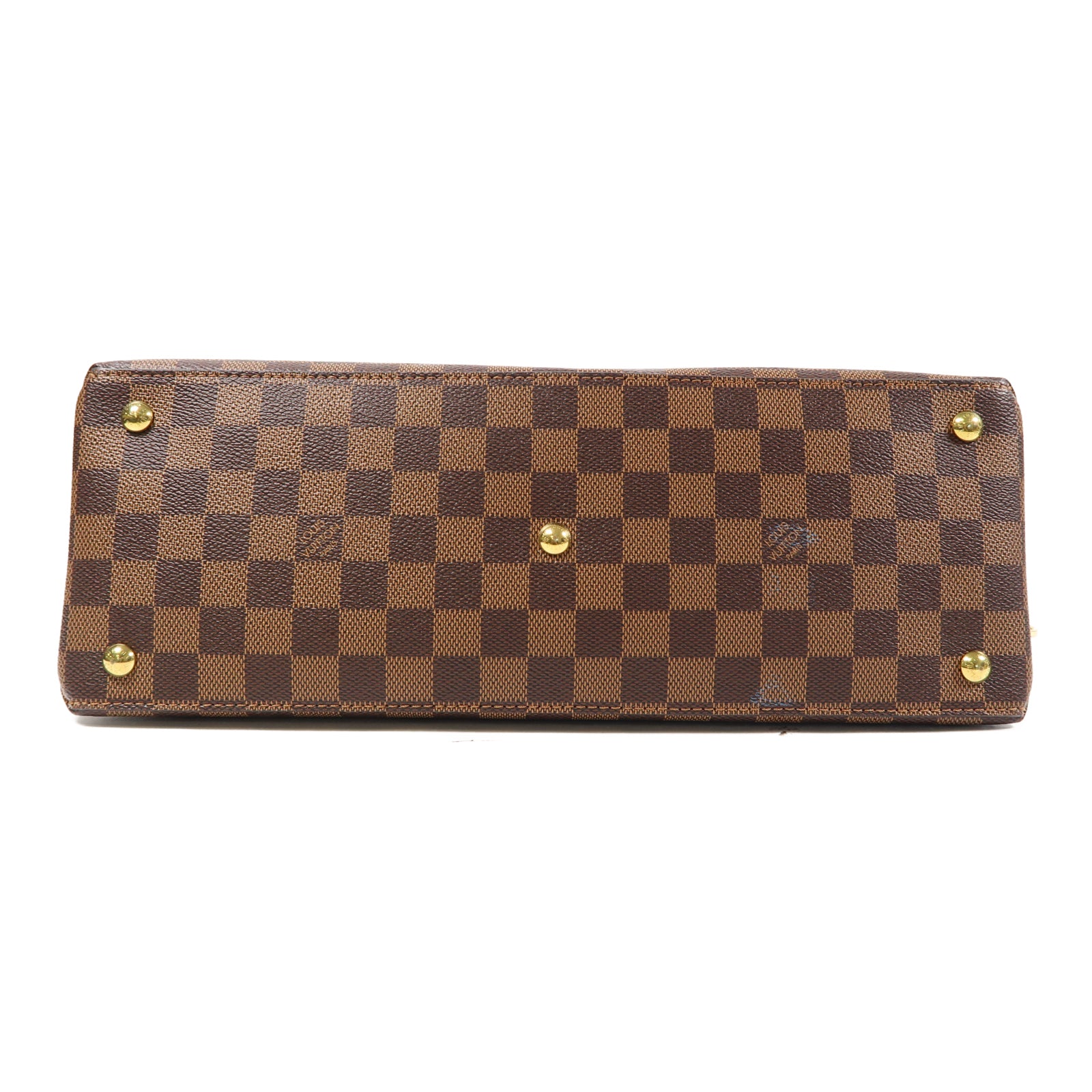 LOUIS VUITTON (PRICE DOWN) LV GHW Riverside 2 Way Bag N40050 Damier Ebene Brown/Black