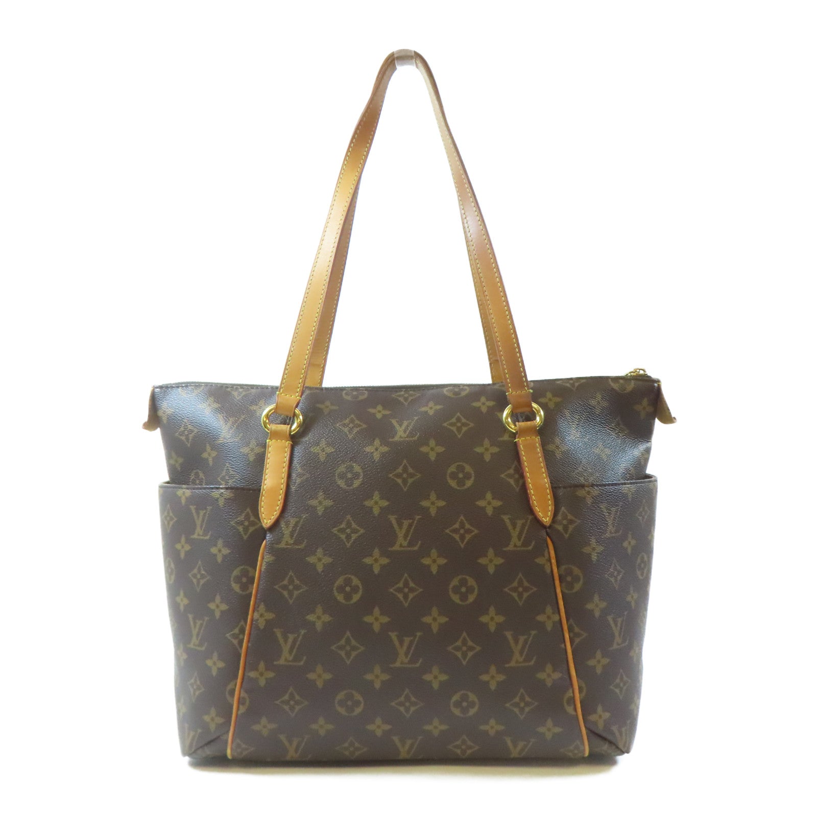 LOUIS VUITTON 【激減優惠】Monogram Totally MM金扣肩背袋啡色
