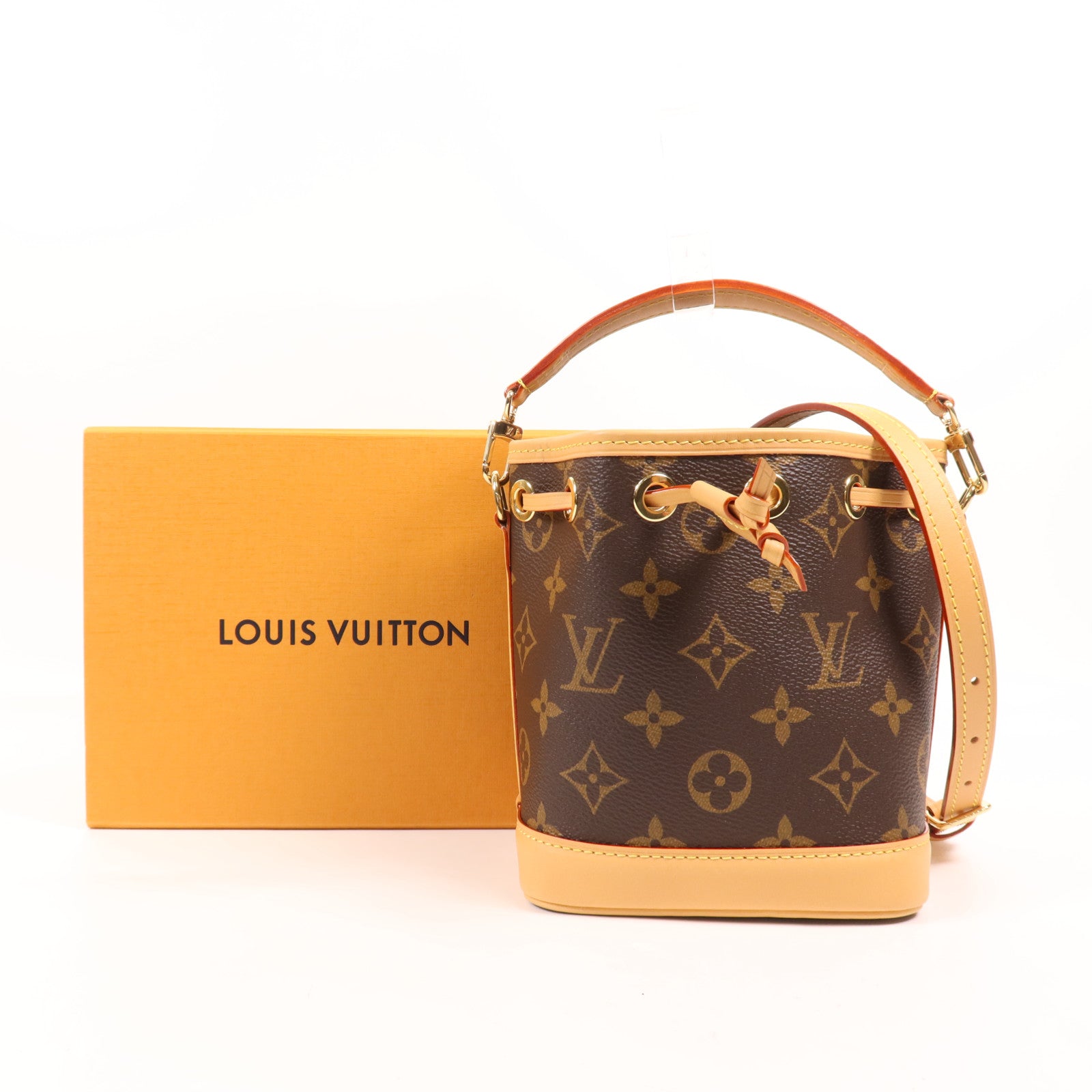 LOUIS VUITTON Monogram Nano Noe金扣手挽肩背兩用袋