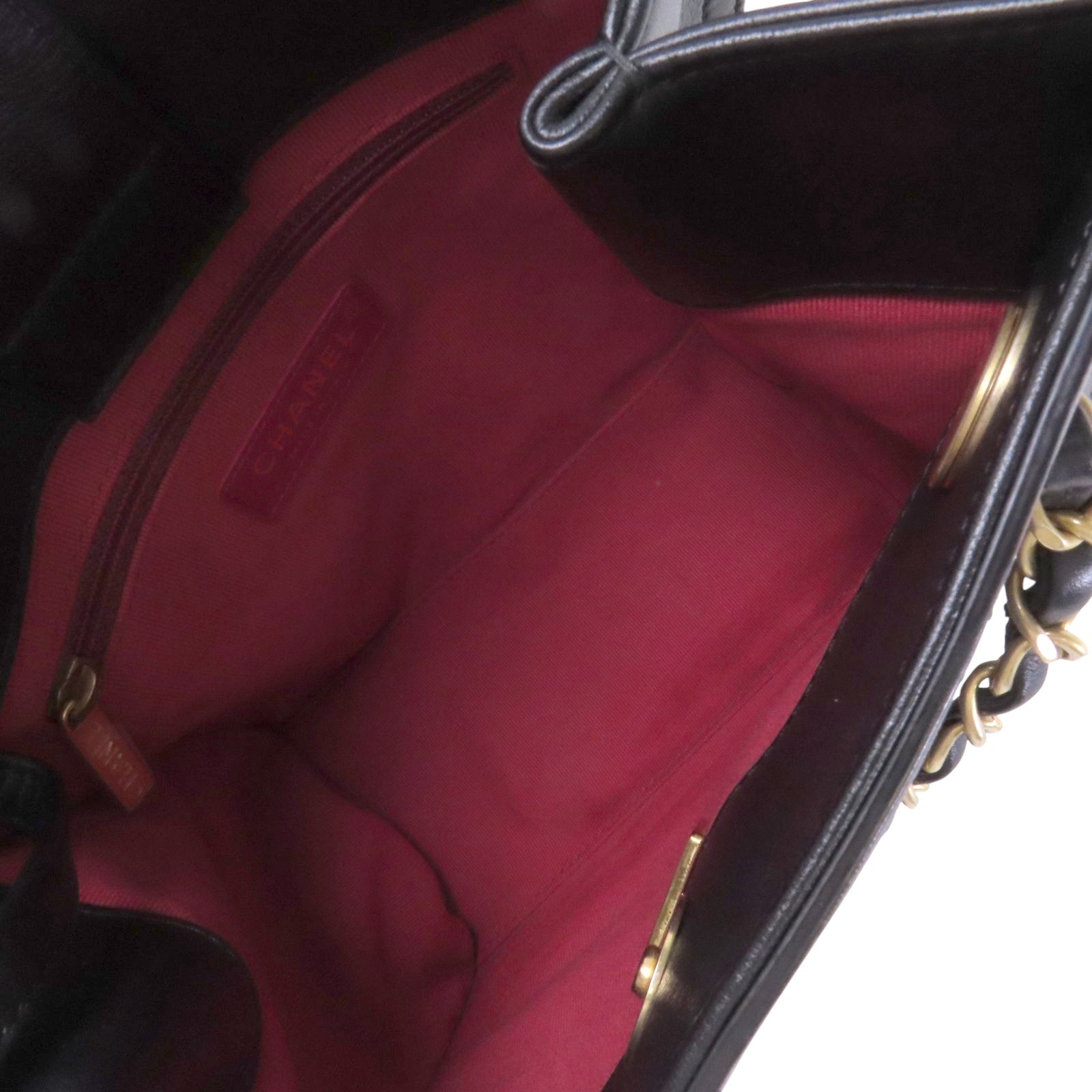 CHANEL 羊皮皮革Matelasse金扣鏈帶肩背袋