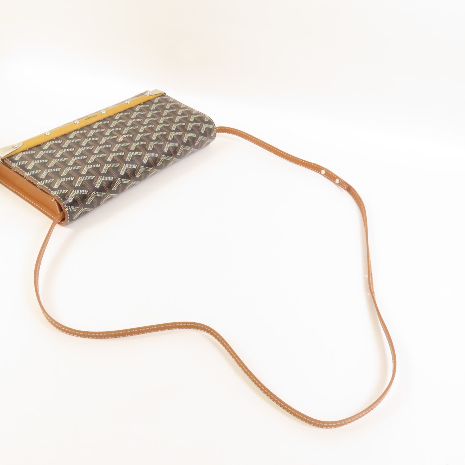 GOYARD 【激減優惠】塗層帆布Monte-Carlo PM銀扣肩背袋