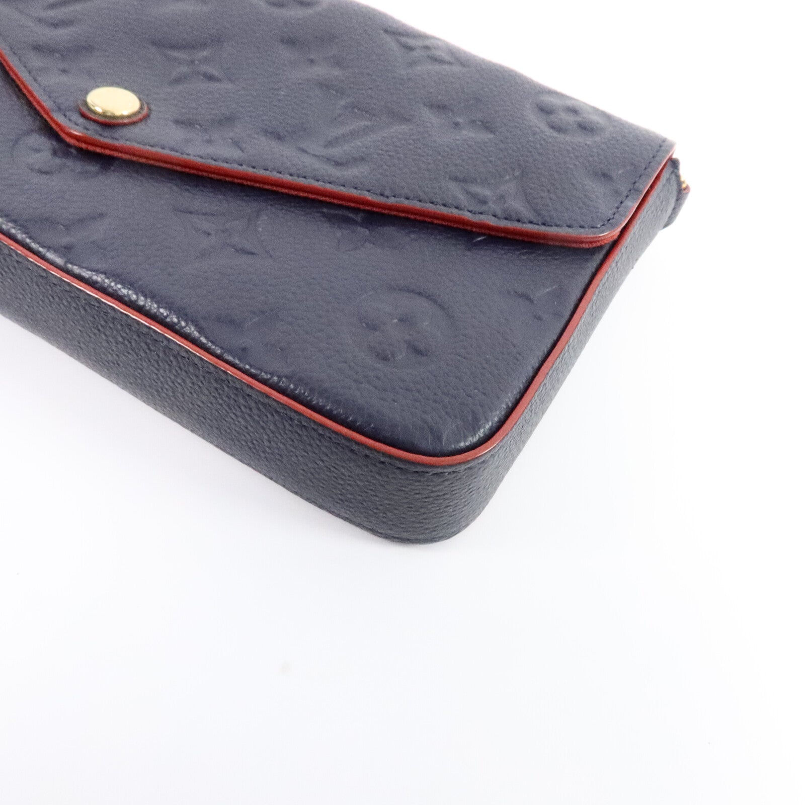 LOUIS VUITTON Monogram Empreinte Pochette Felicie金扣肩背袋