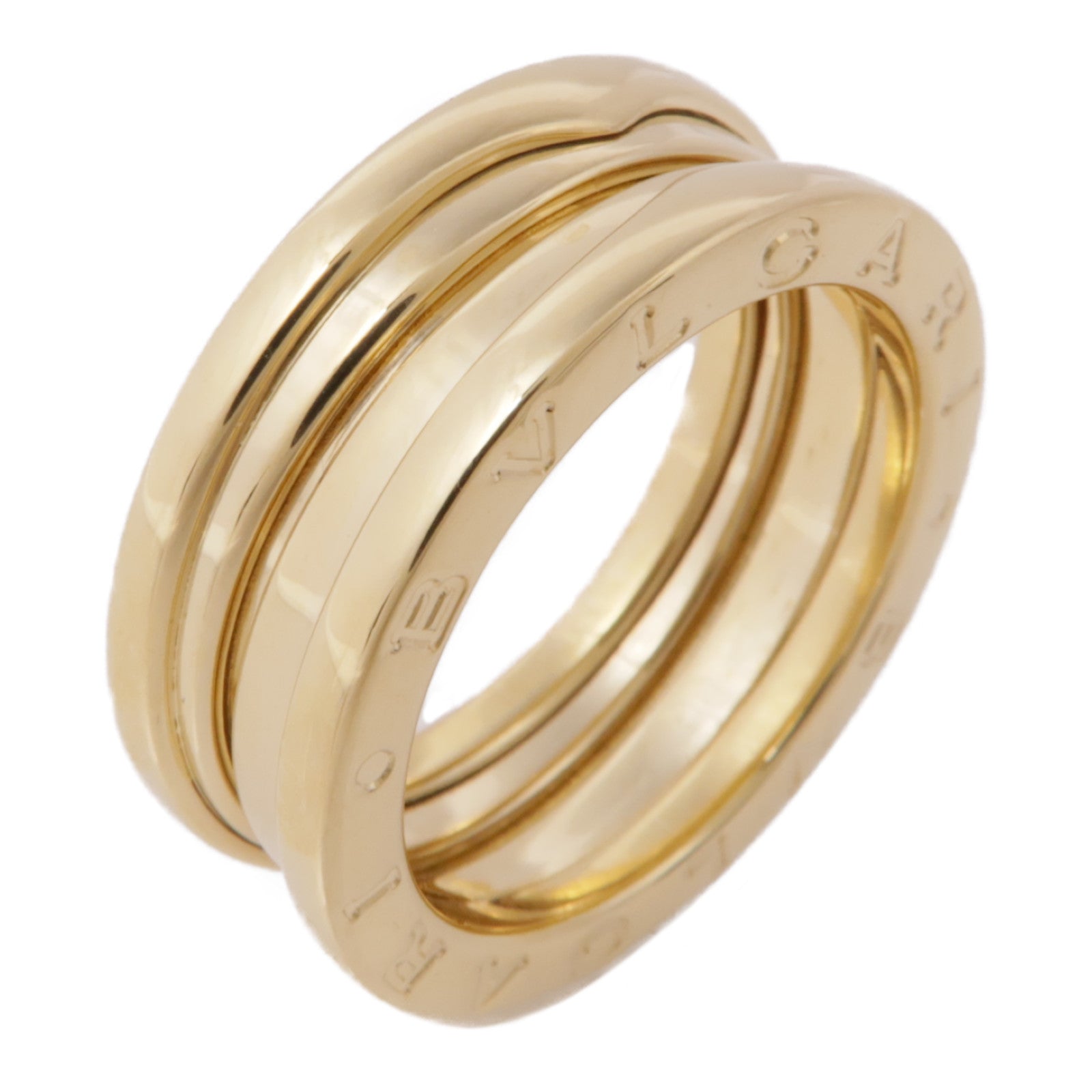 BVLGARI 18K黃金B-zero1 2 Bands戒指Bvlgari#54/US#6.5
