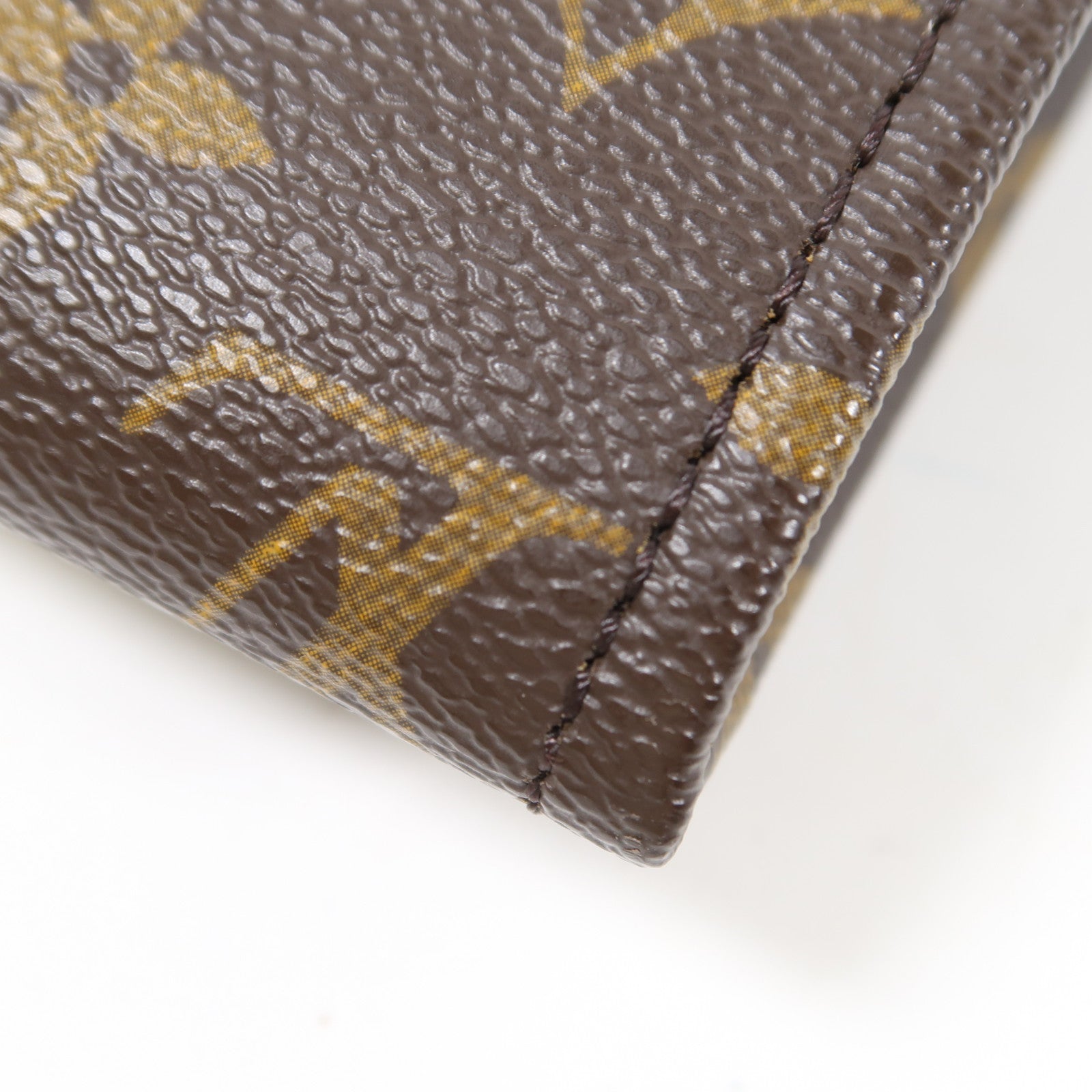 LOUIS VUITTON 【激減優惠】Monogram Accessories Pouch金扣手拿包啡色
