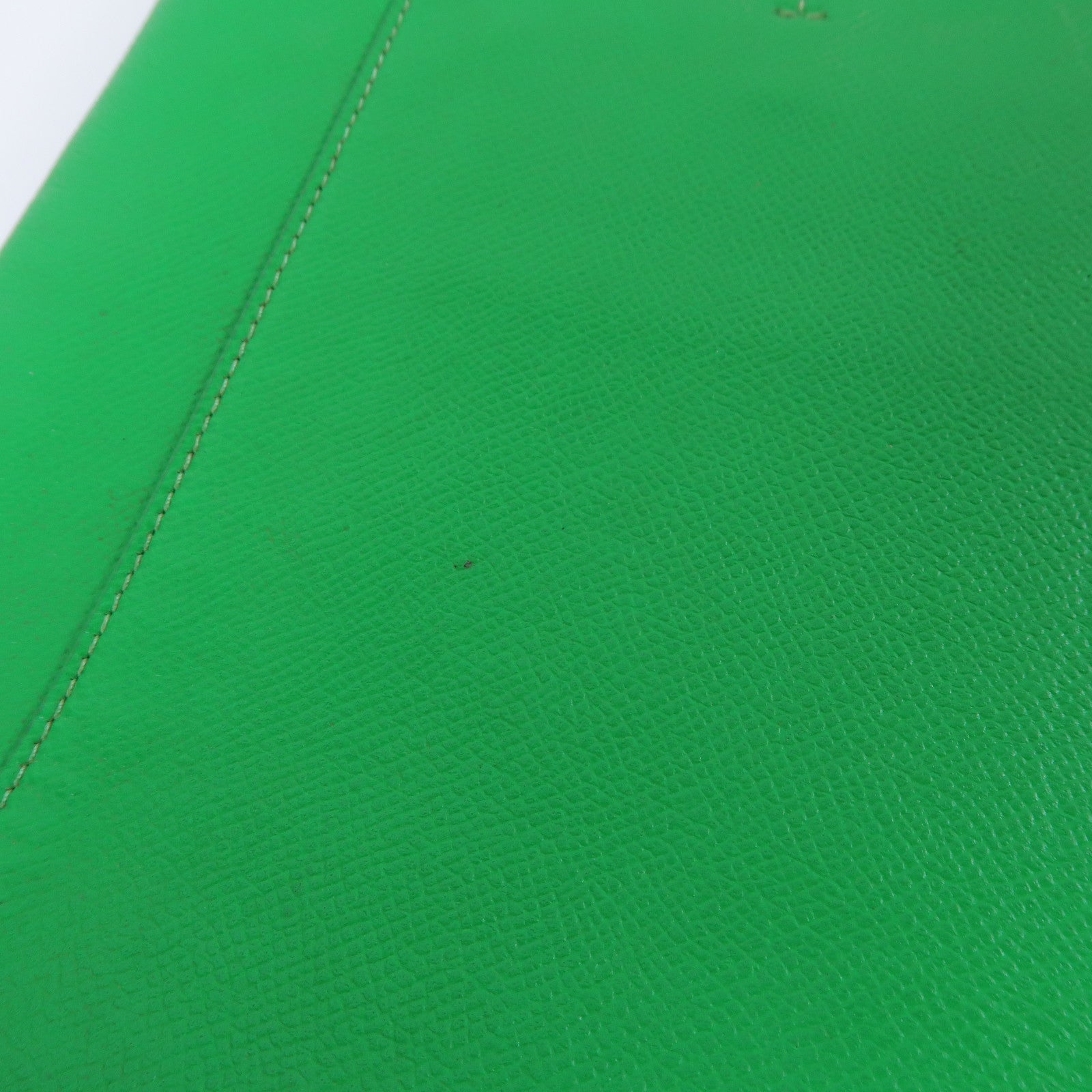 CELINE 牛皮皮革2 Way Shoulder Bag銀扣手挽肩背兩用袋綠色