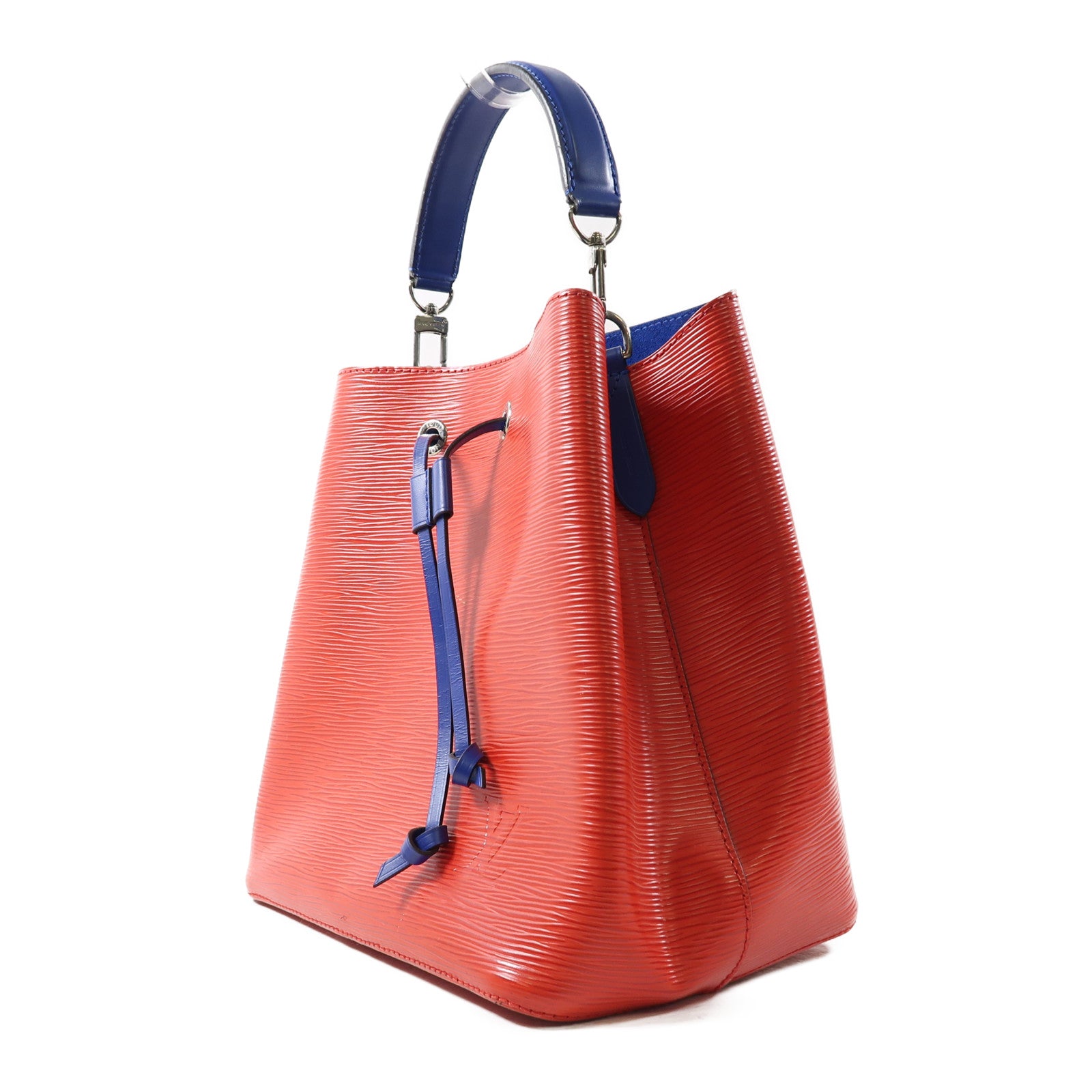 LOUIS VUITTON Epi NeoNoe銀扣手挽肩背兩用袋紅色/藍色