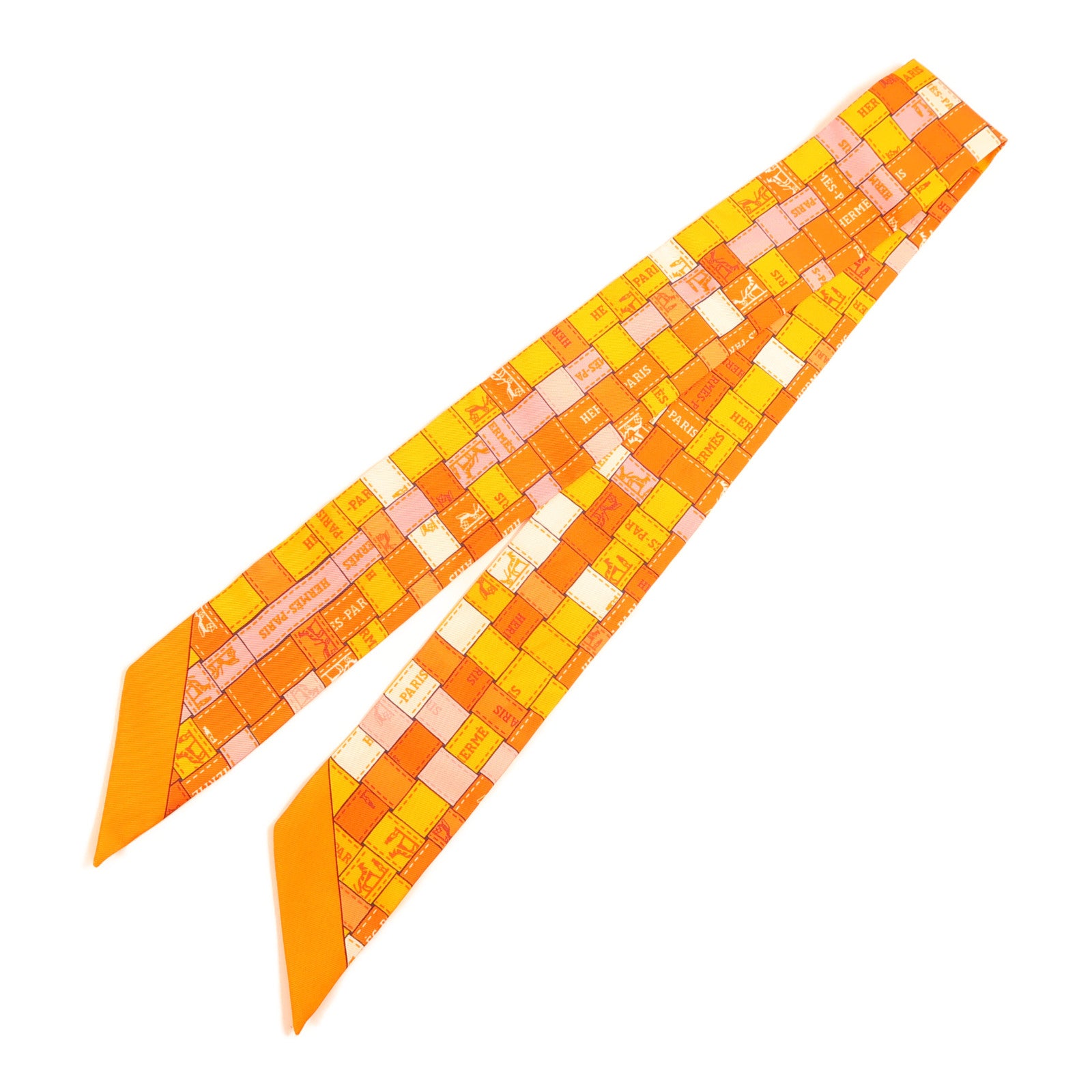 HERMES 絲質Twilly絲巾