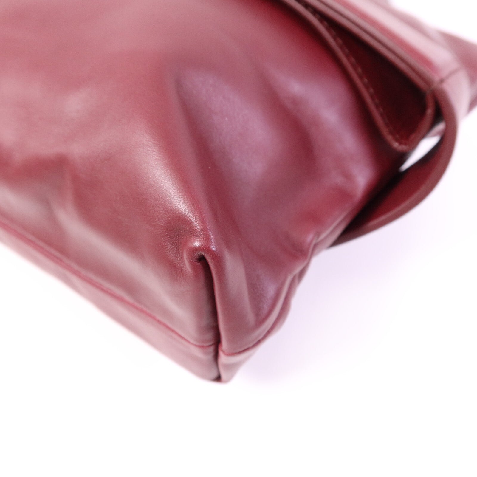 BOTTEGA VENETA 【激減優惠】牛皮皮革Marco Poio Messenger Bag銀扣肩背袋