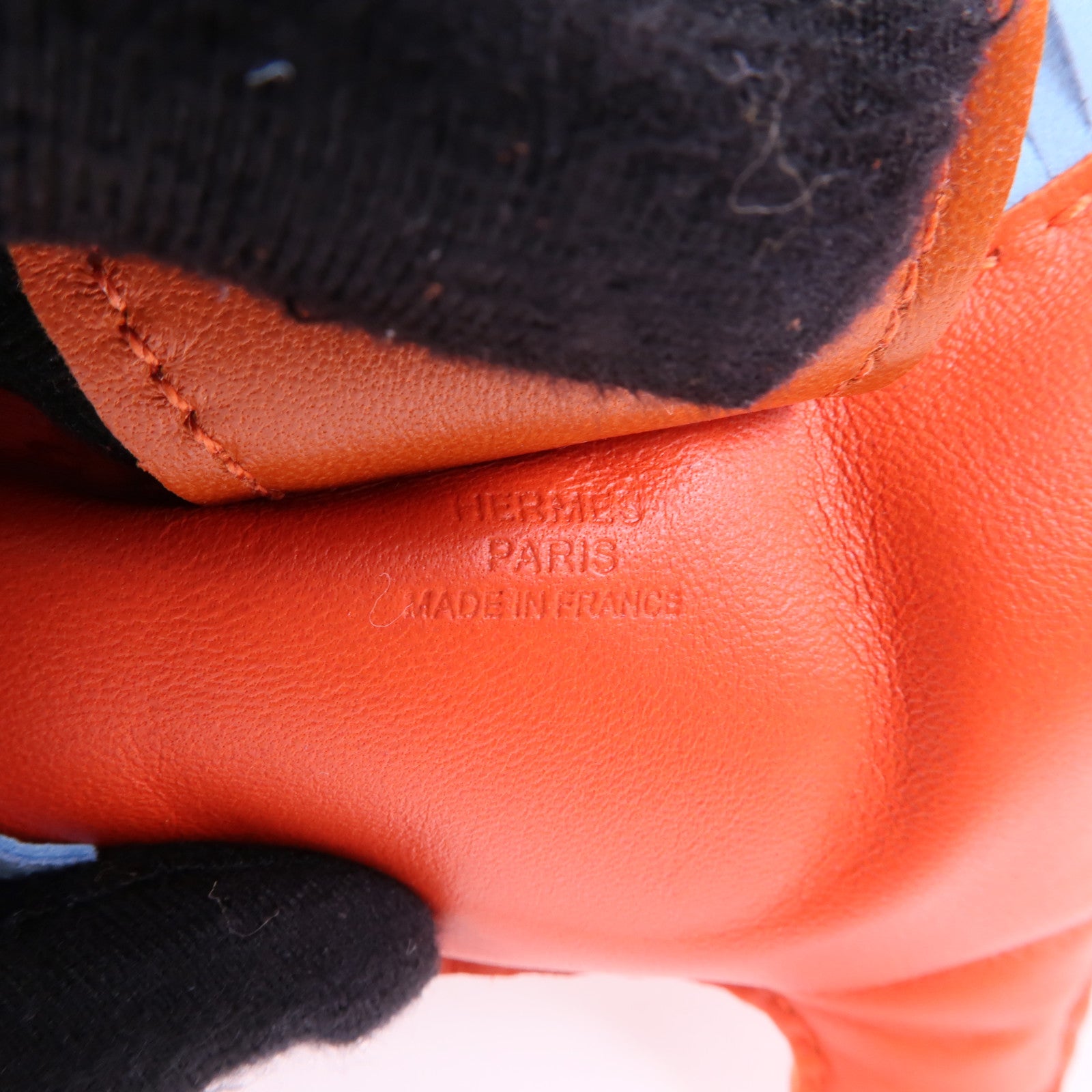 HERMES Milo皮革Rodeo GM掛飾Red