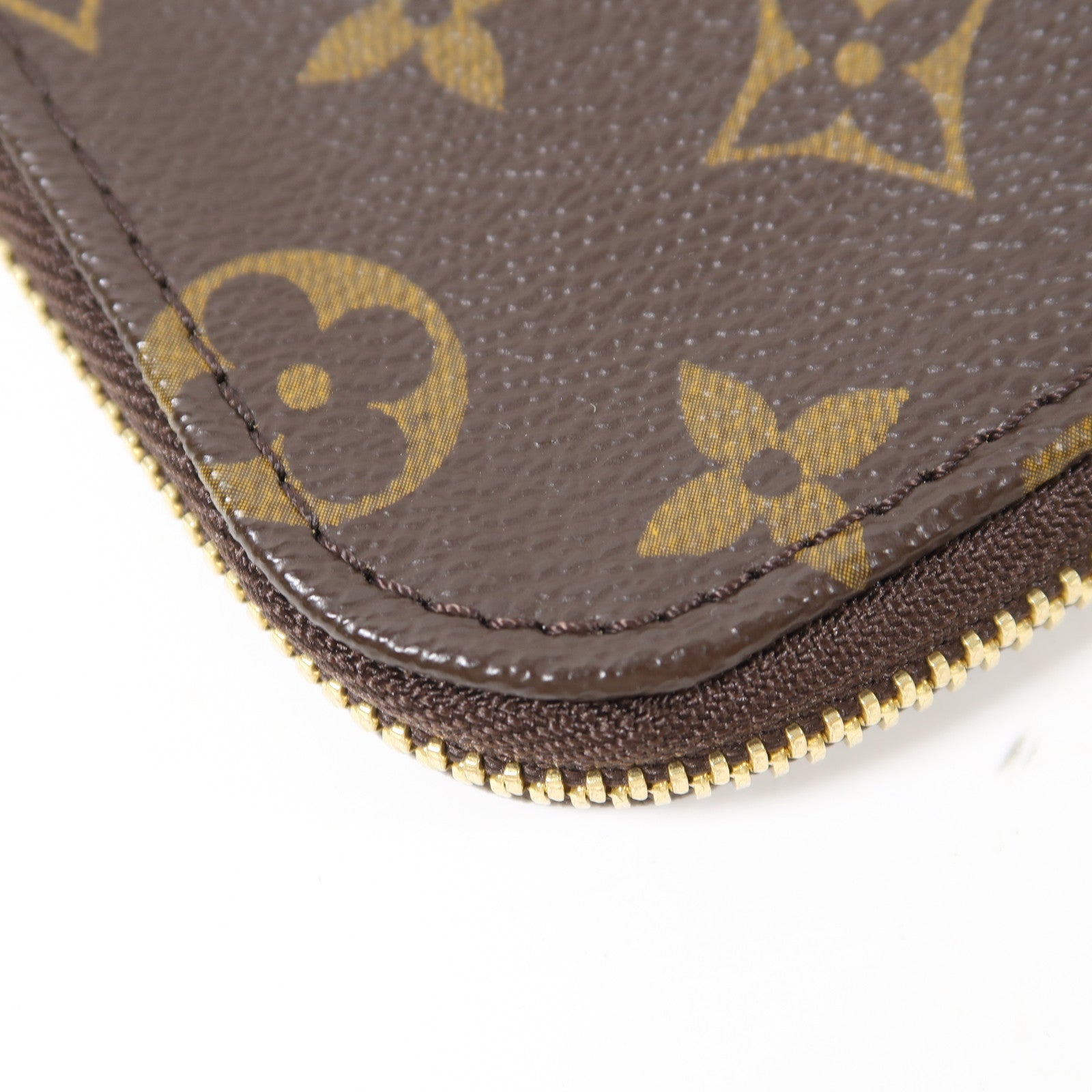LOUIS VUITTON 【激減優惠】Monogram Accessories Pouch金扣手拿包啡色