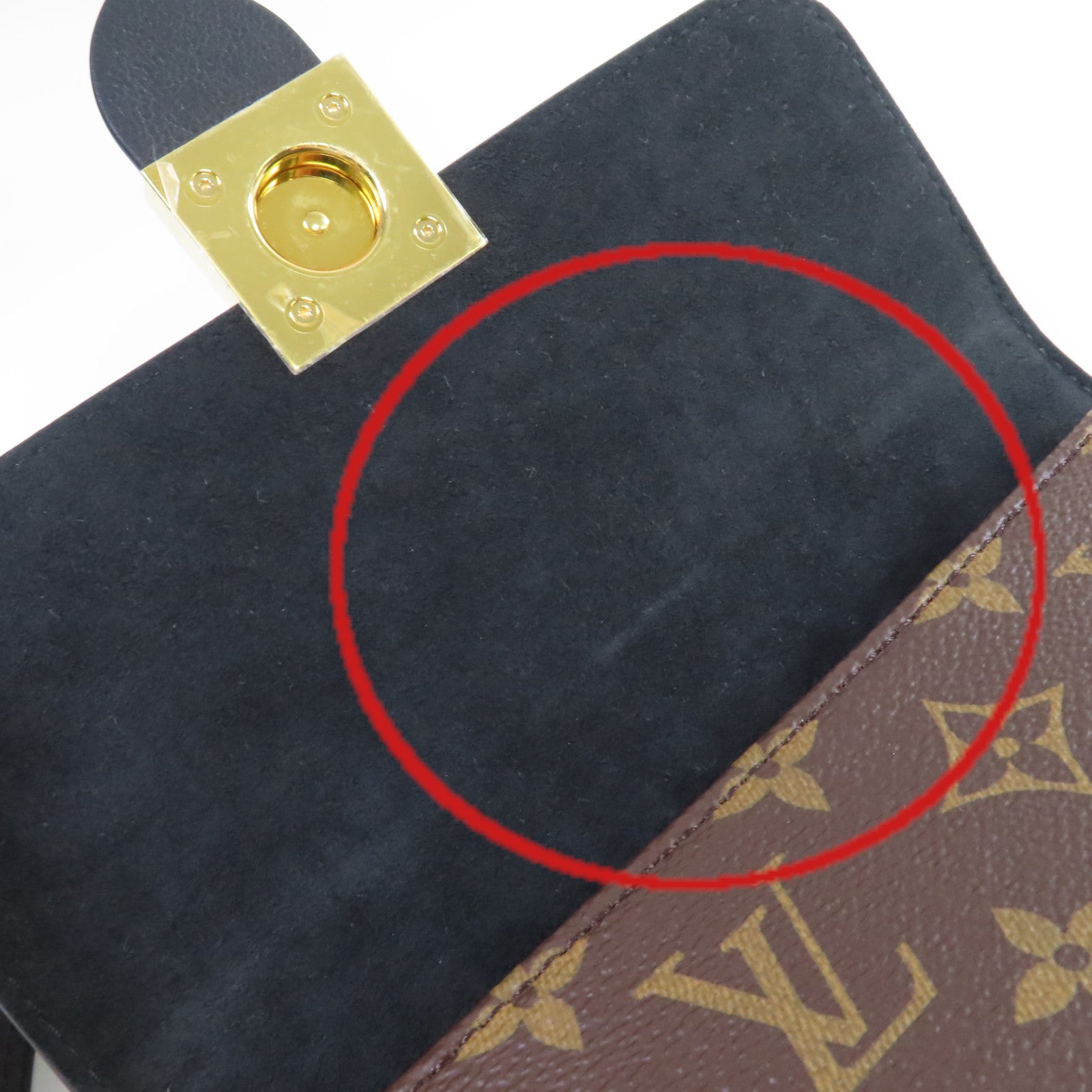 LOUIS VUITTON Monogram Locky BB 2Way Shoulder Bag金扣手挽肩背兩用袋啡色/黑色