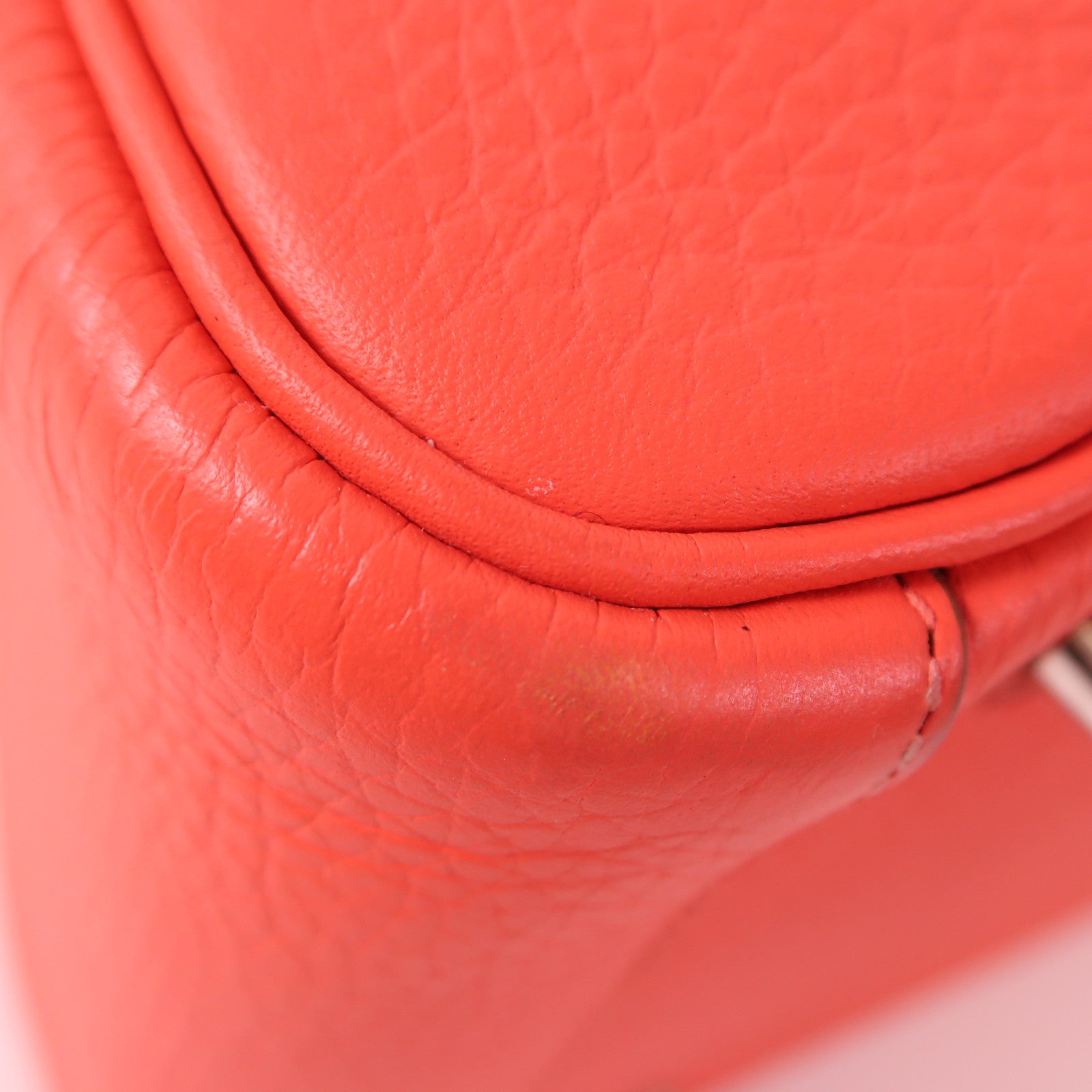 HERMES Clemence皮革Lindy 30銀扣手挽肩背兩用袋Capucine