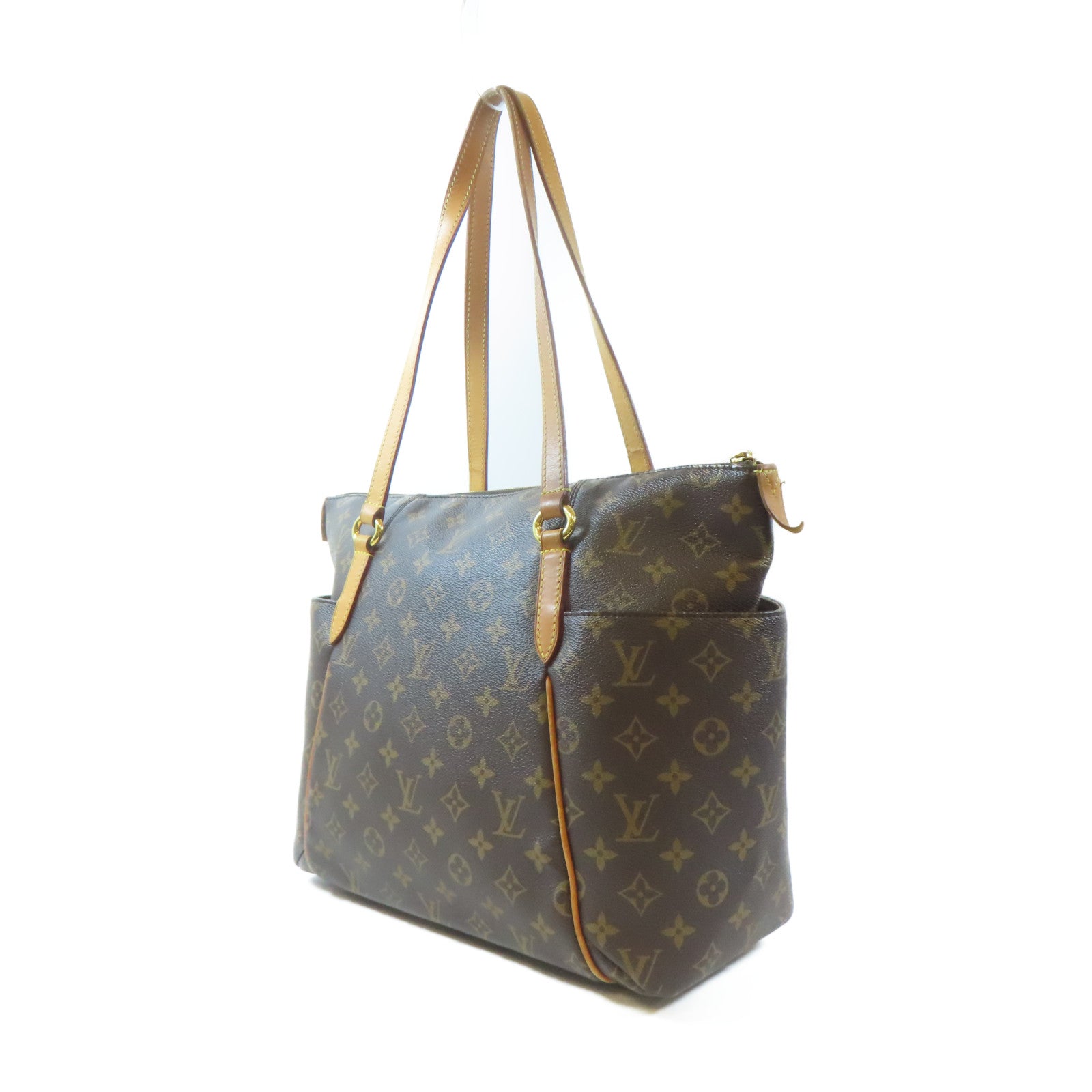 LOUIS VUITTON 【激減優惠】Monogram Totally MM金扣肩背袋啡色