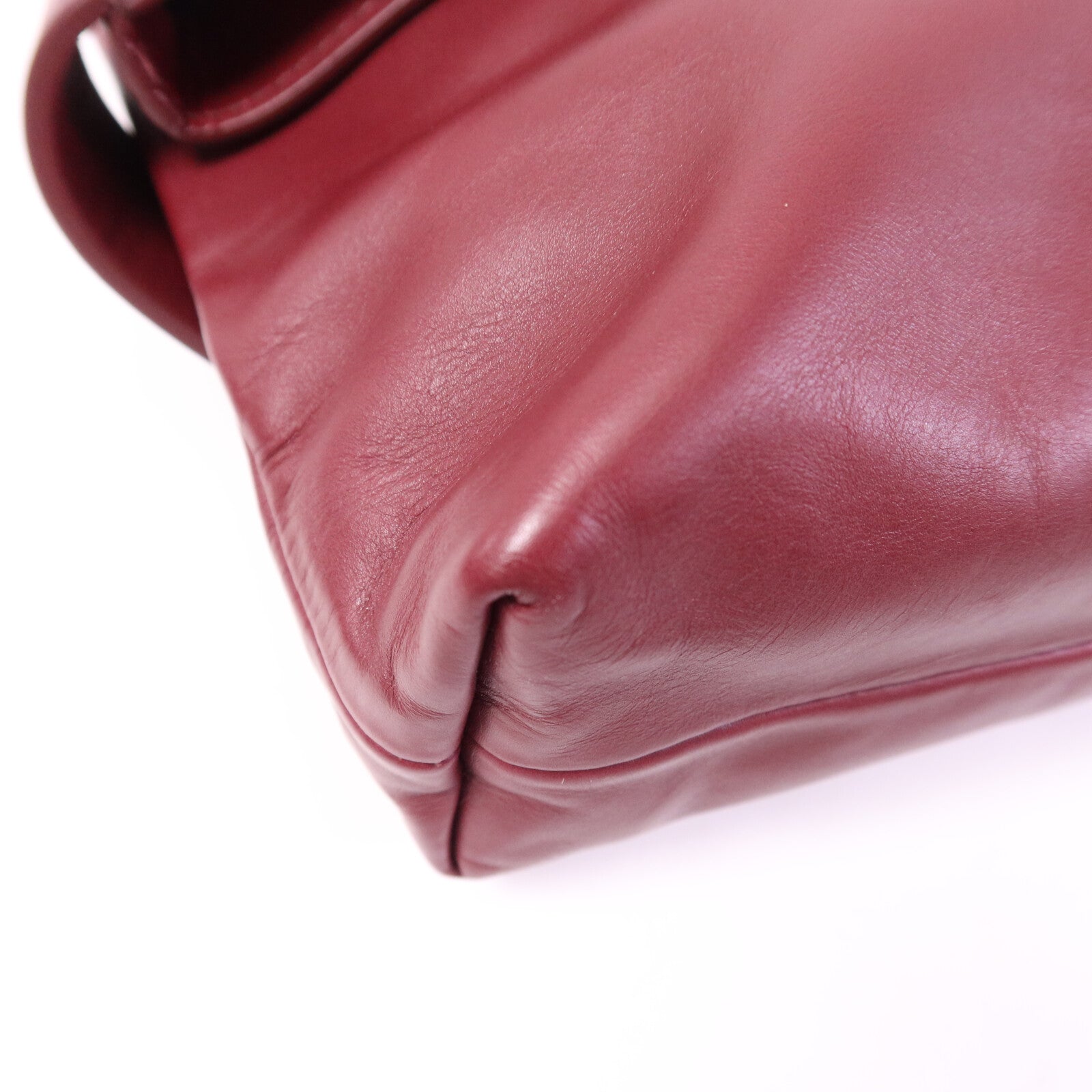BOTTEGA VENETA 【激減優惠】牛皮皮革Marco Poio Messenger Bag銀扣肩背袋