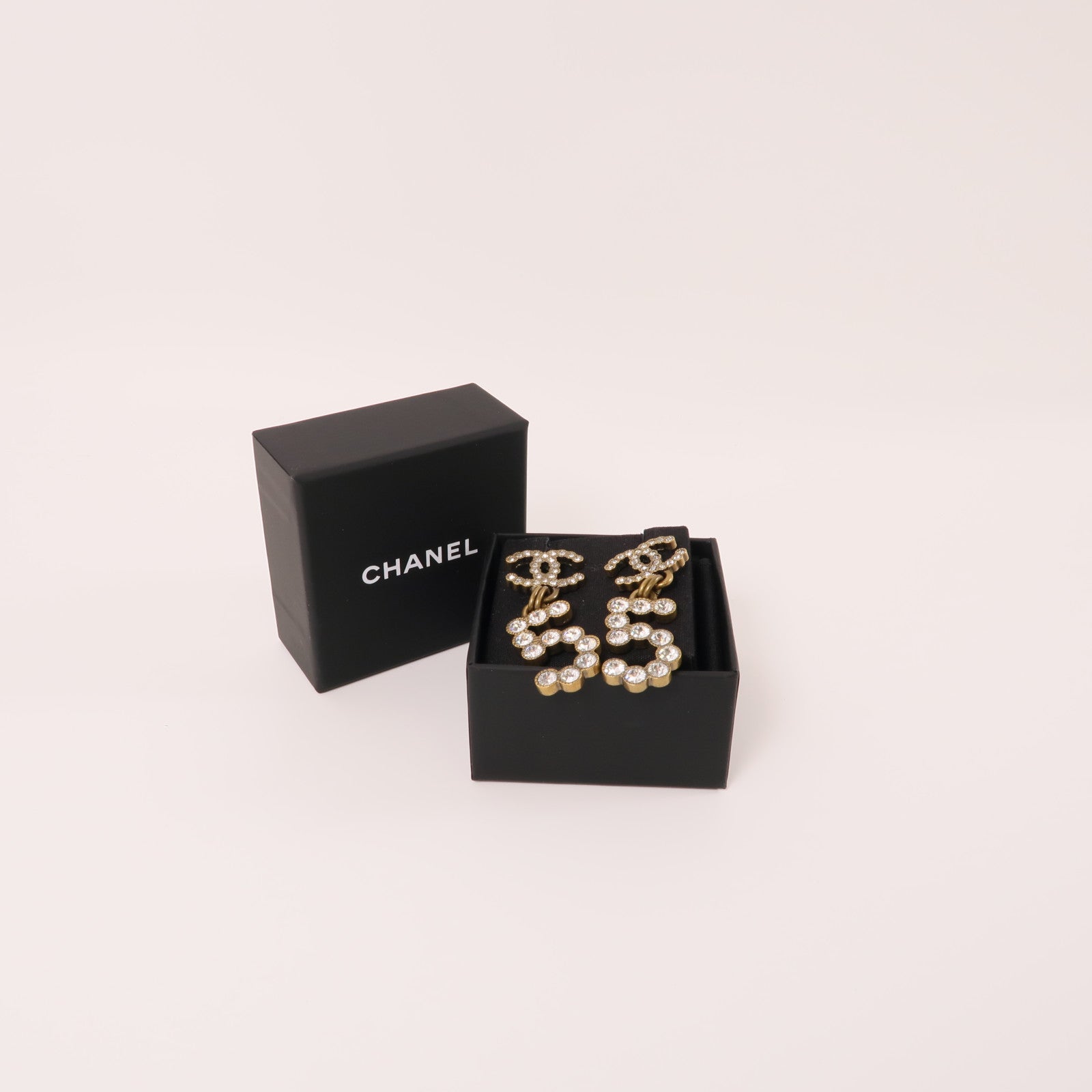 CHANEL PVC/金屬Earrings耳環金色/透明