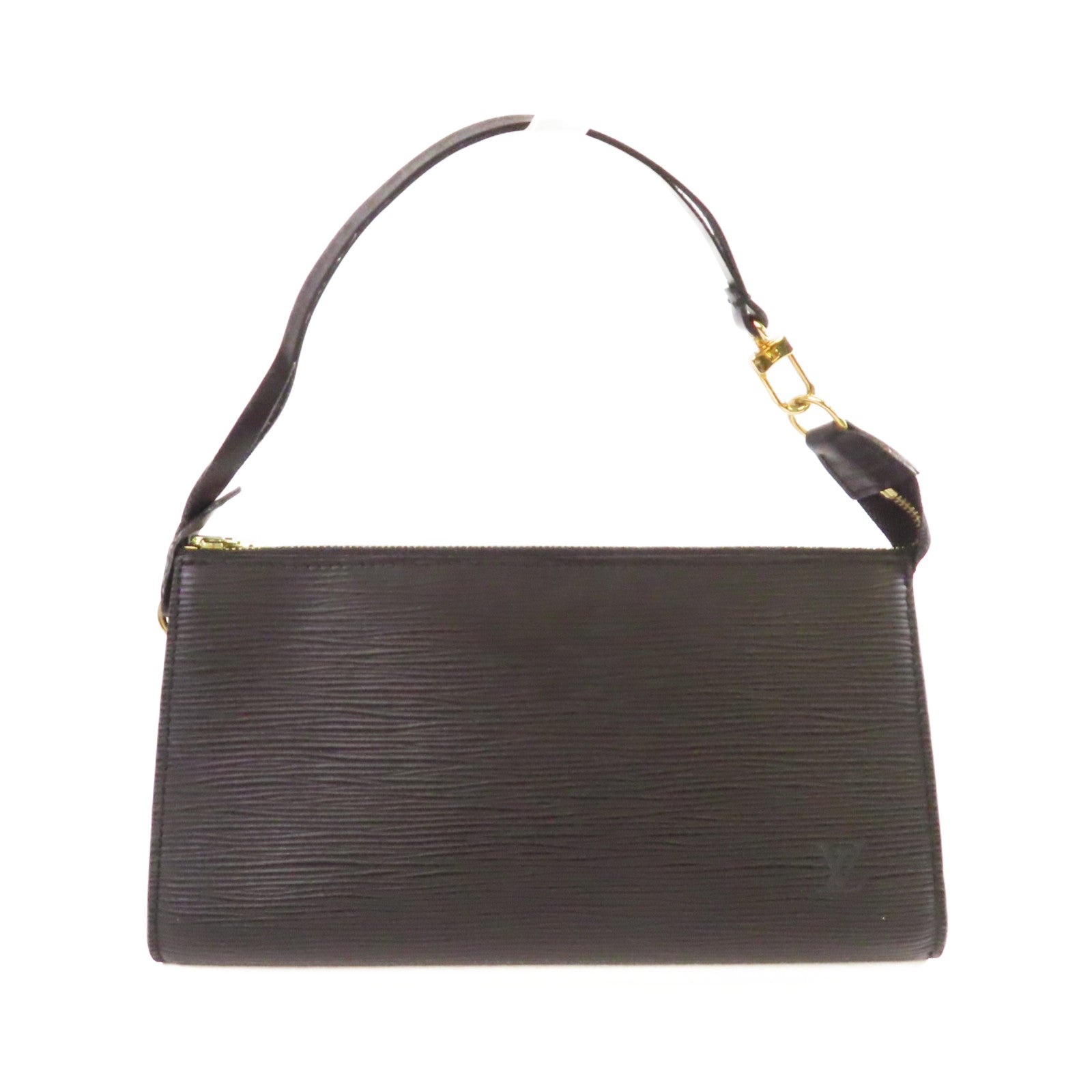 LOUIS VUITTON 【激減優惠】Epi Pochette Accessoires Pouch Handbag金扣手挽袋黑色