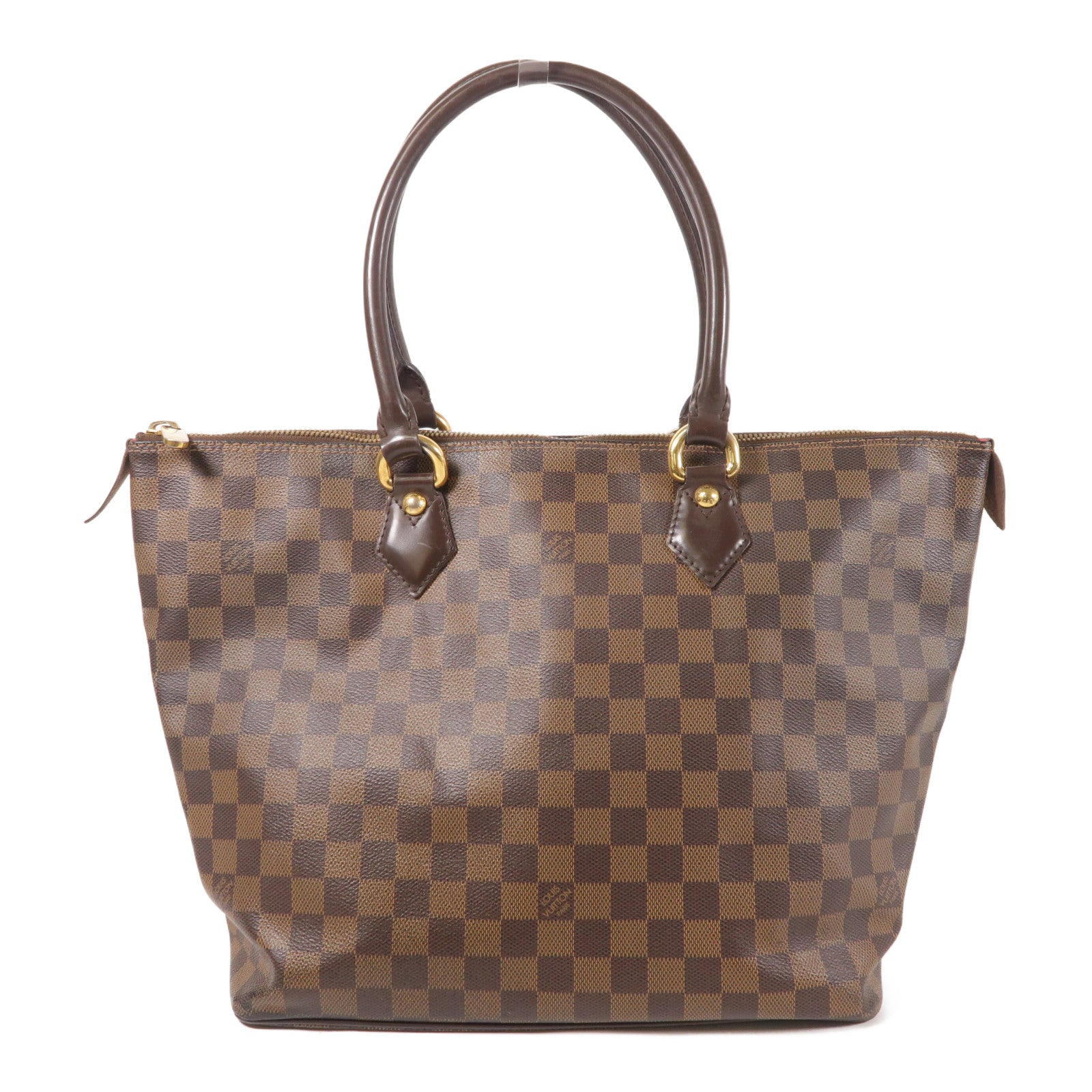 LOUIS VUITTON LV GHW Saleya MM Shoulder Tote Bag N51182 Damier Brown