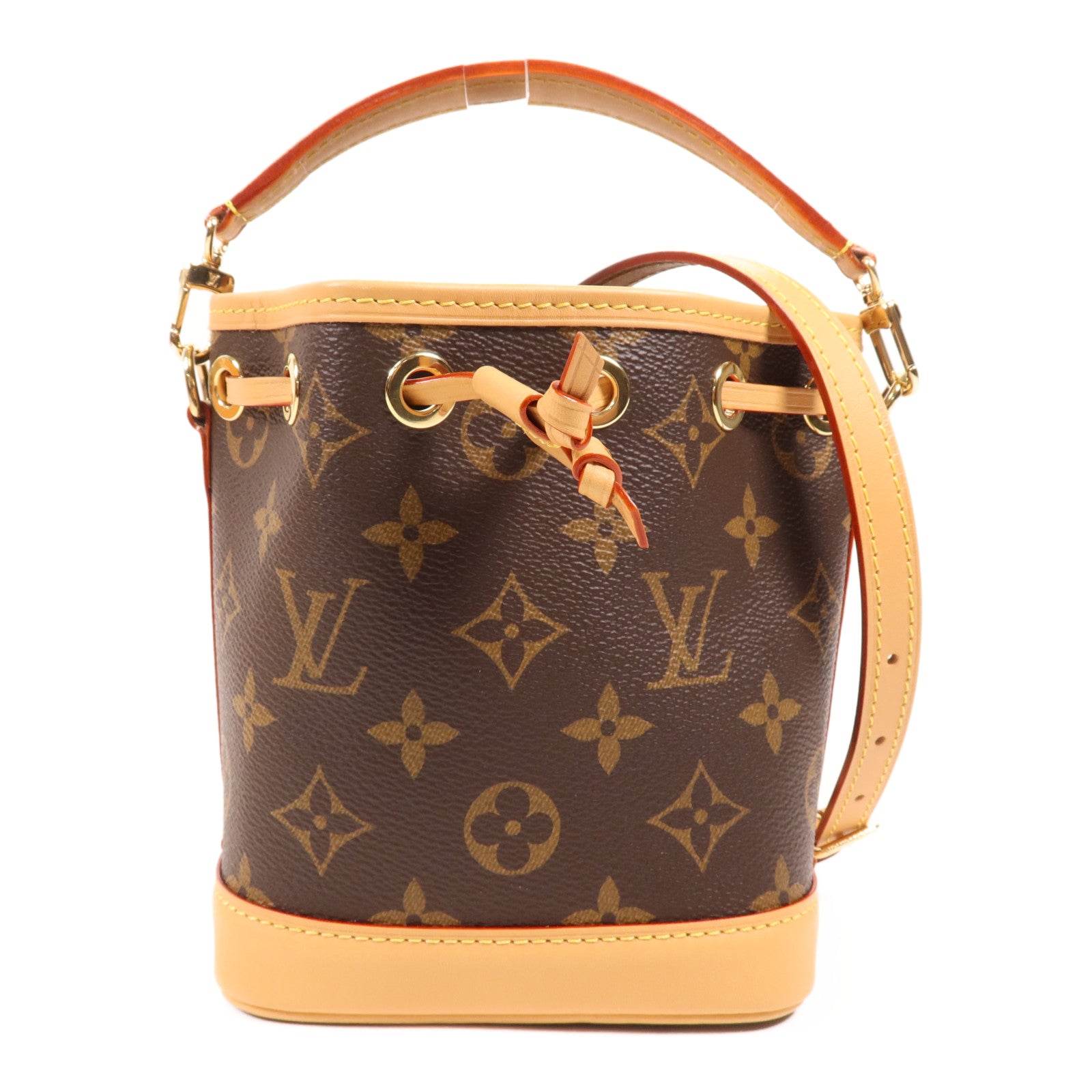 LOUIS VUITTON Monogram Nano Noe金扣手挽肩背兩用袋