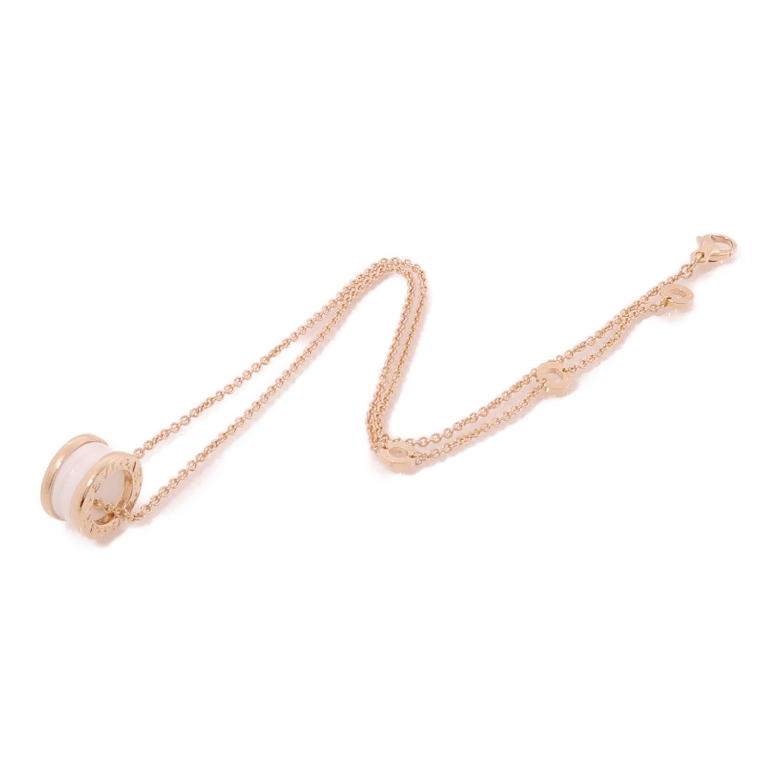 BVLGARI 18K玫瑰金/陶瓷B-Zero 1 Necklace項鍊