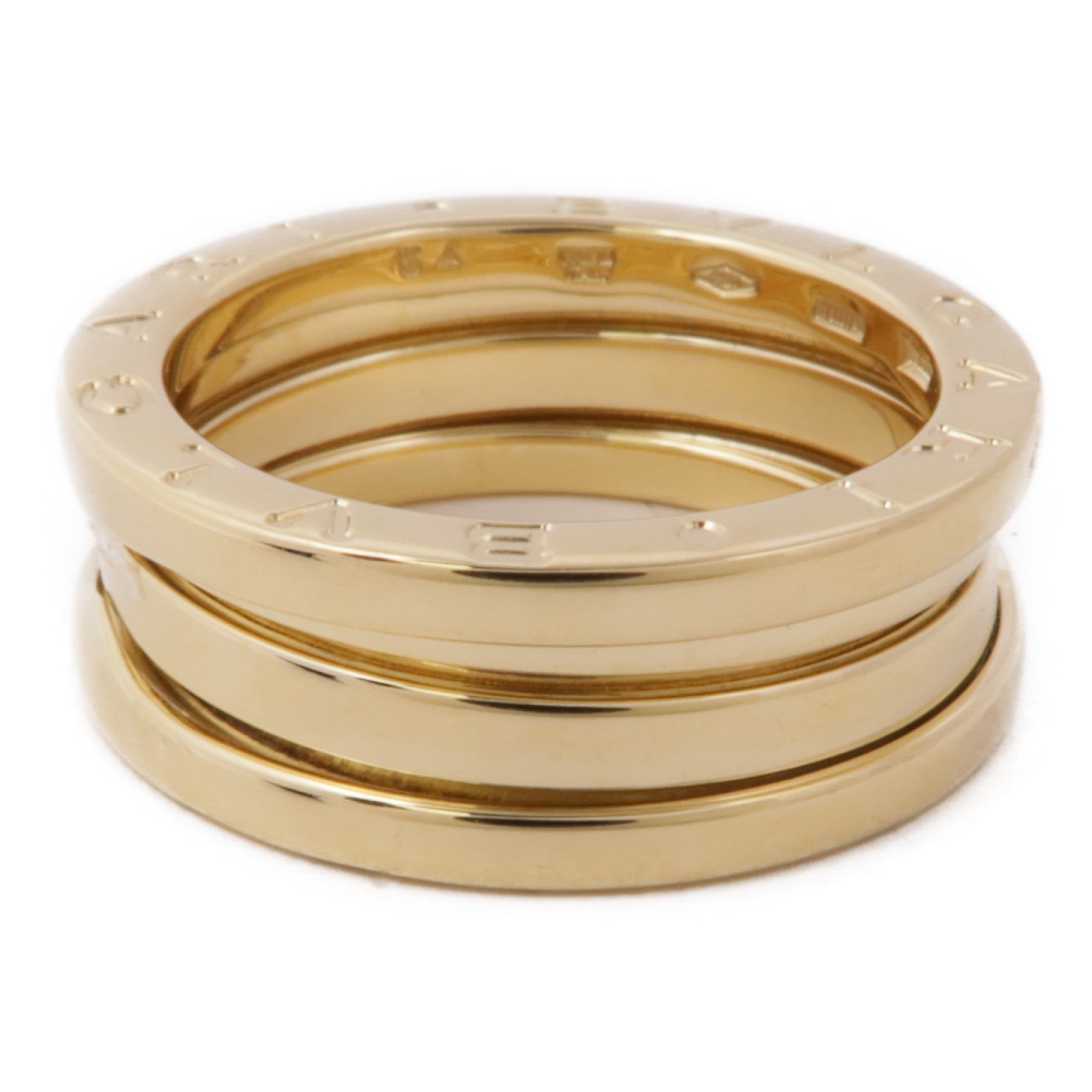 BVLGARI 18K黃金B-zero1 2 Bands戒指Bvlgari#54/US#6.5