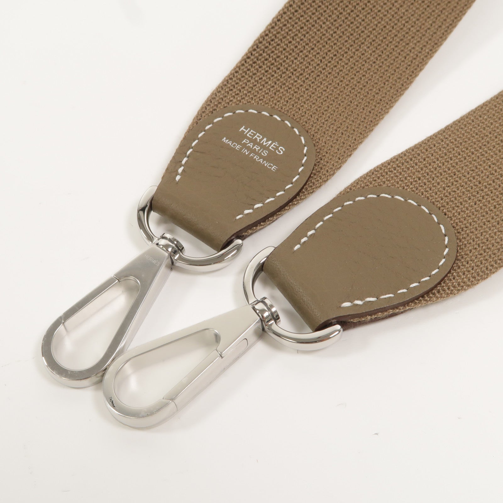 HERMES Clemence皮革Evelyne 23肩背袋Etoupe