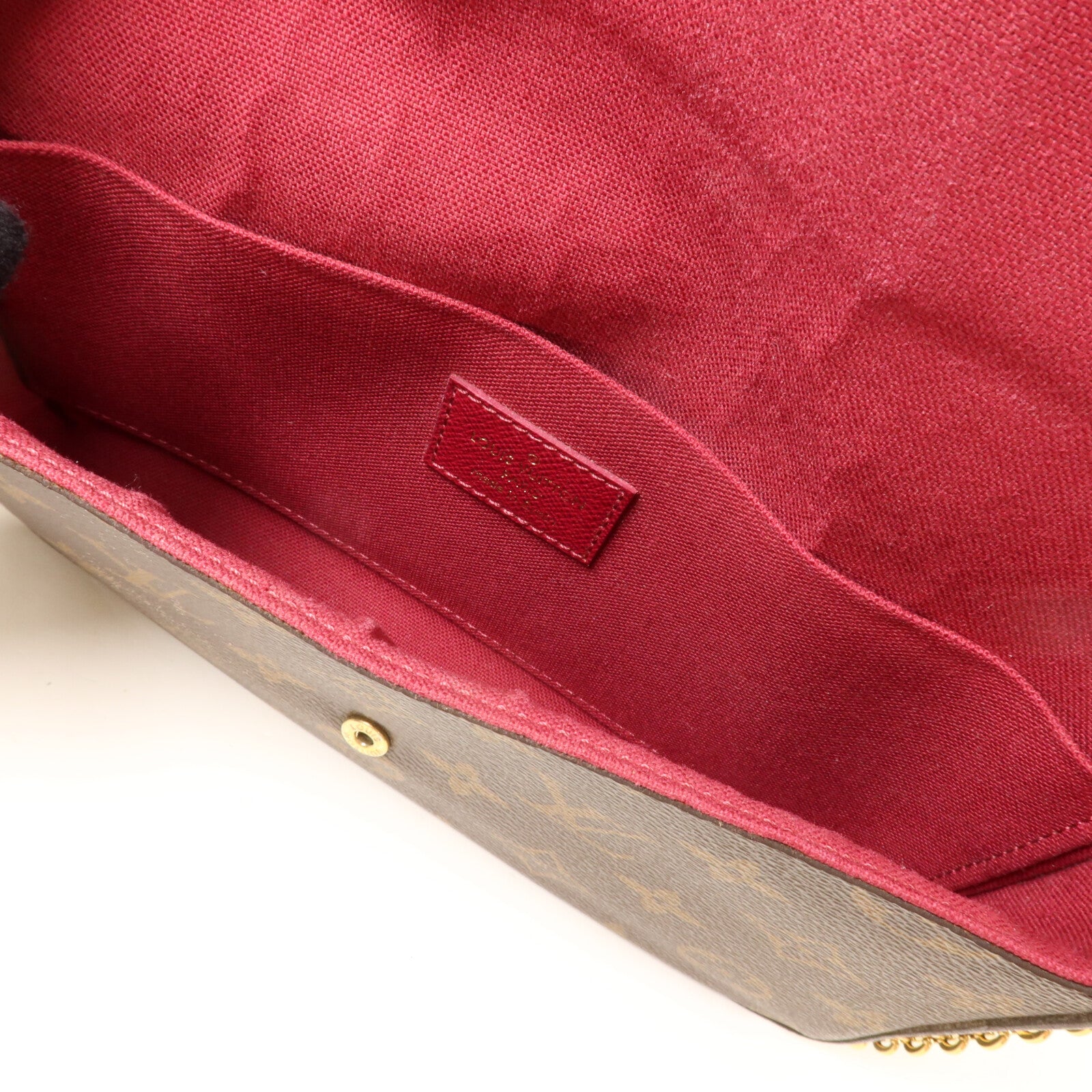 LOUIS VUITTON Monogram Pochette Felicie鏈帶肩背袋
