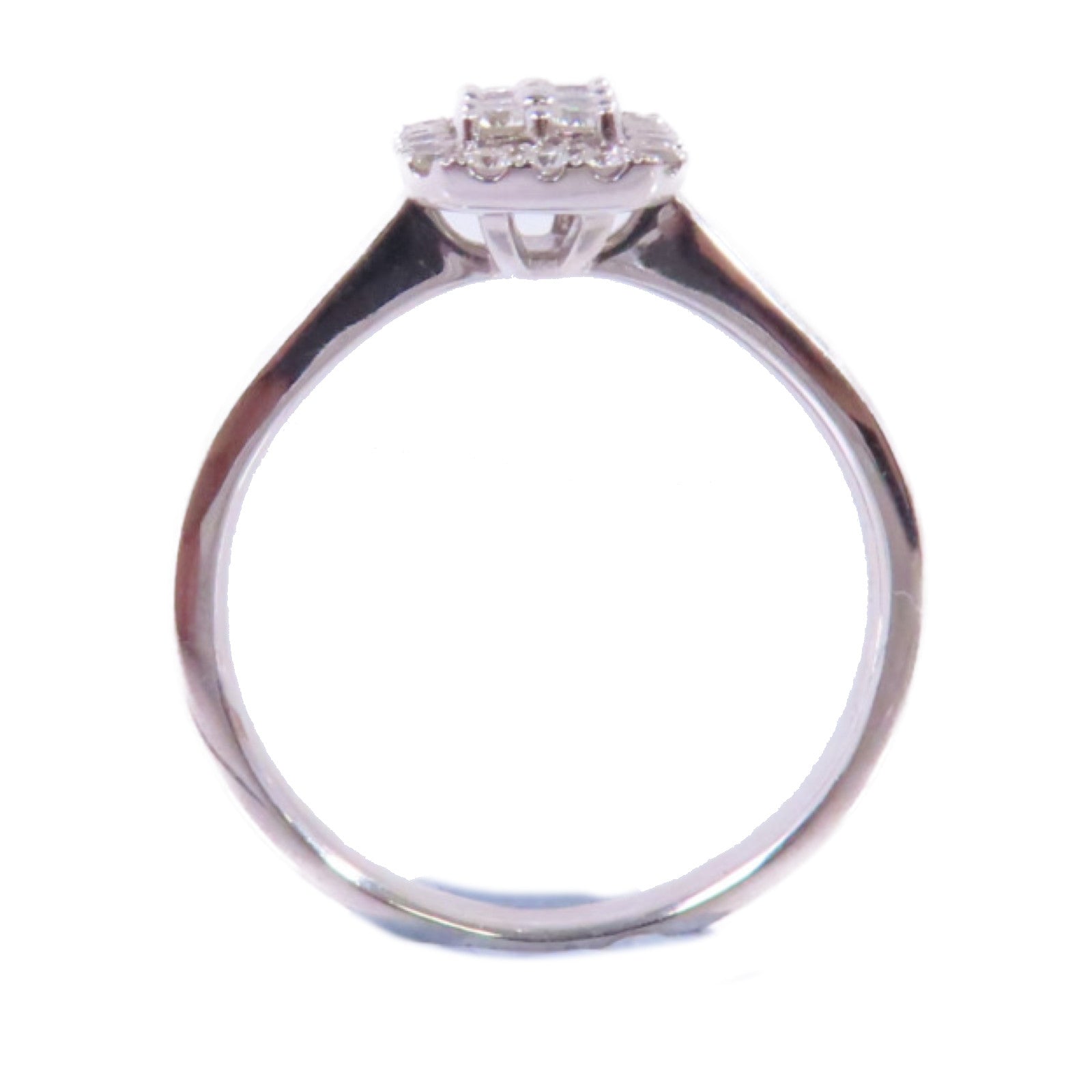 JEWELRY (PRICE DOWN) 0.49ct Diamond Ring US#9.75 18K White Gold