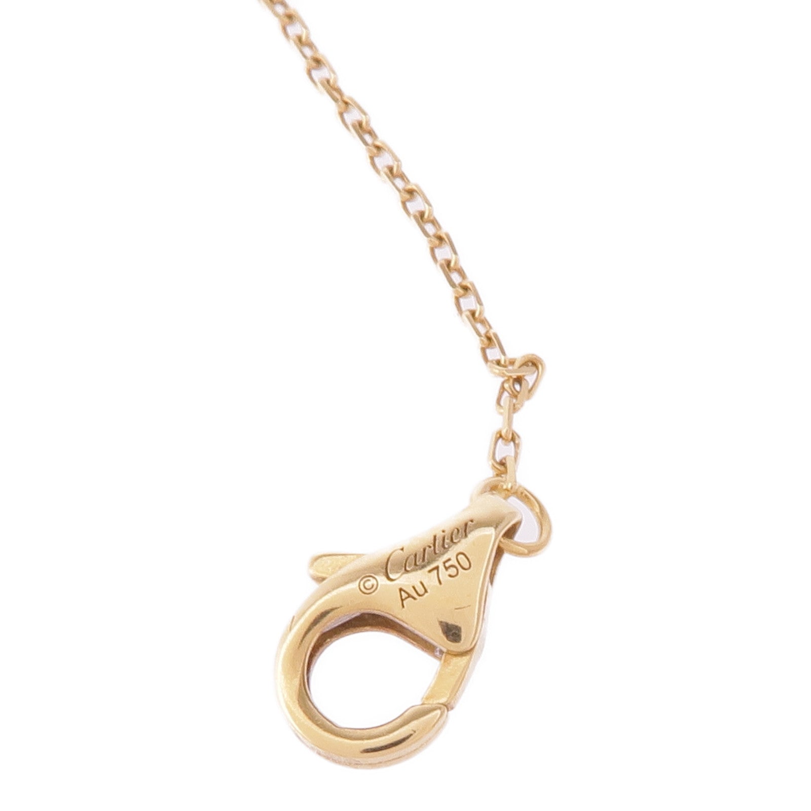CARTIER 【激減優惠】18K黃金Amulette De Diamond Necklace鑽石/珍珠母項鍊