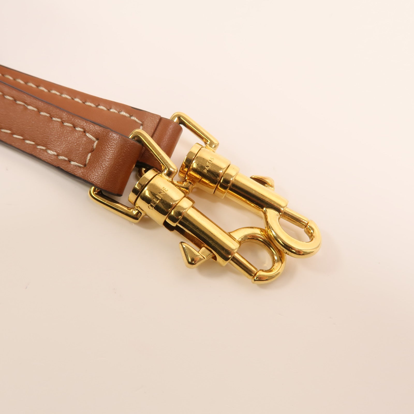 CELINE 塗層帆布Mini Honorine金扣手挽肩背兩用袋