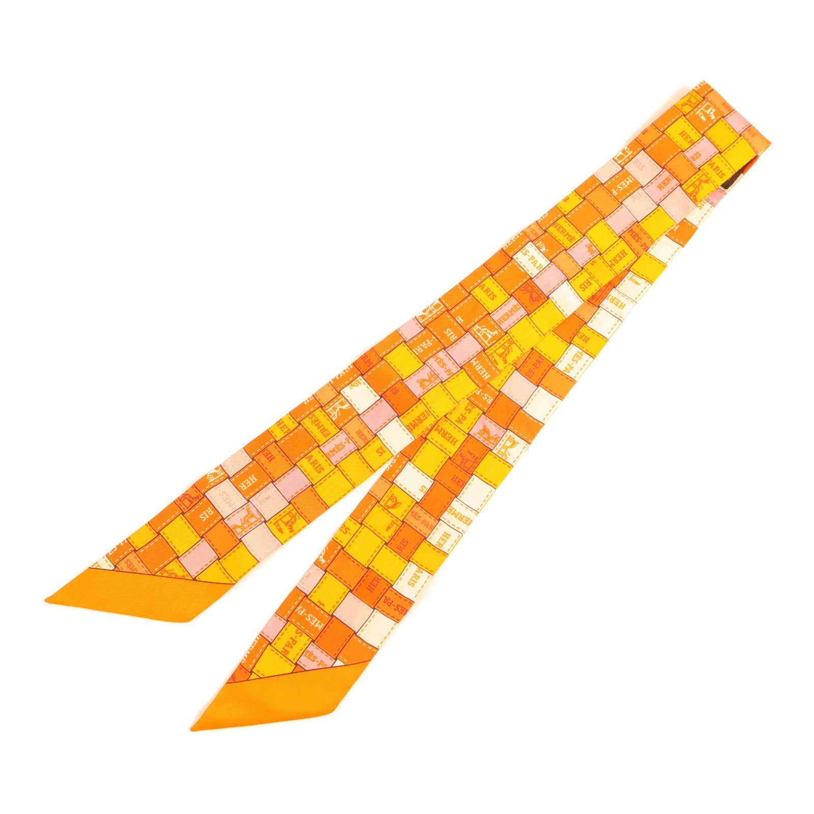 HERMES 絲質Twilly絲巾