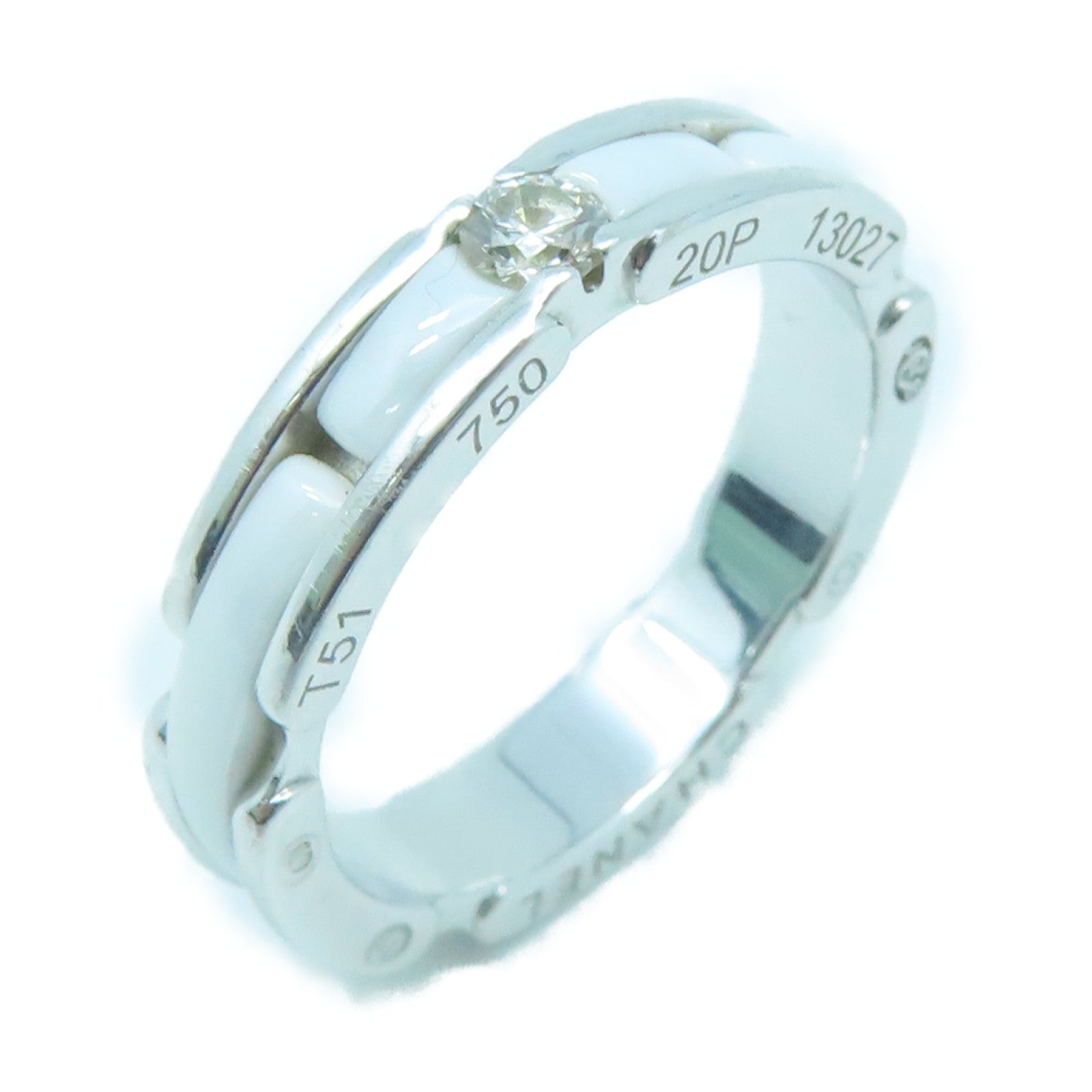 CHANEL 18K white gold Ultra Ring ring silver