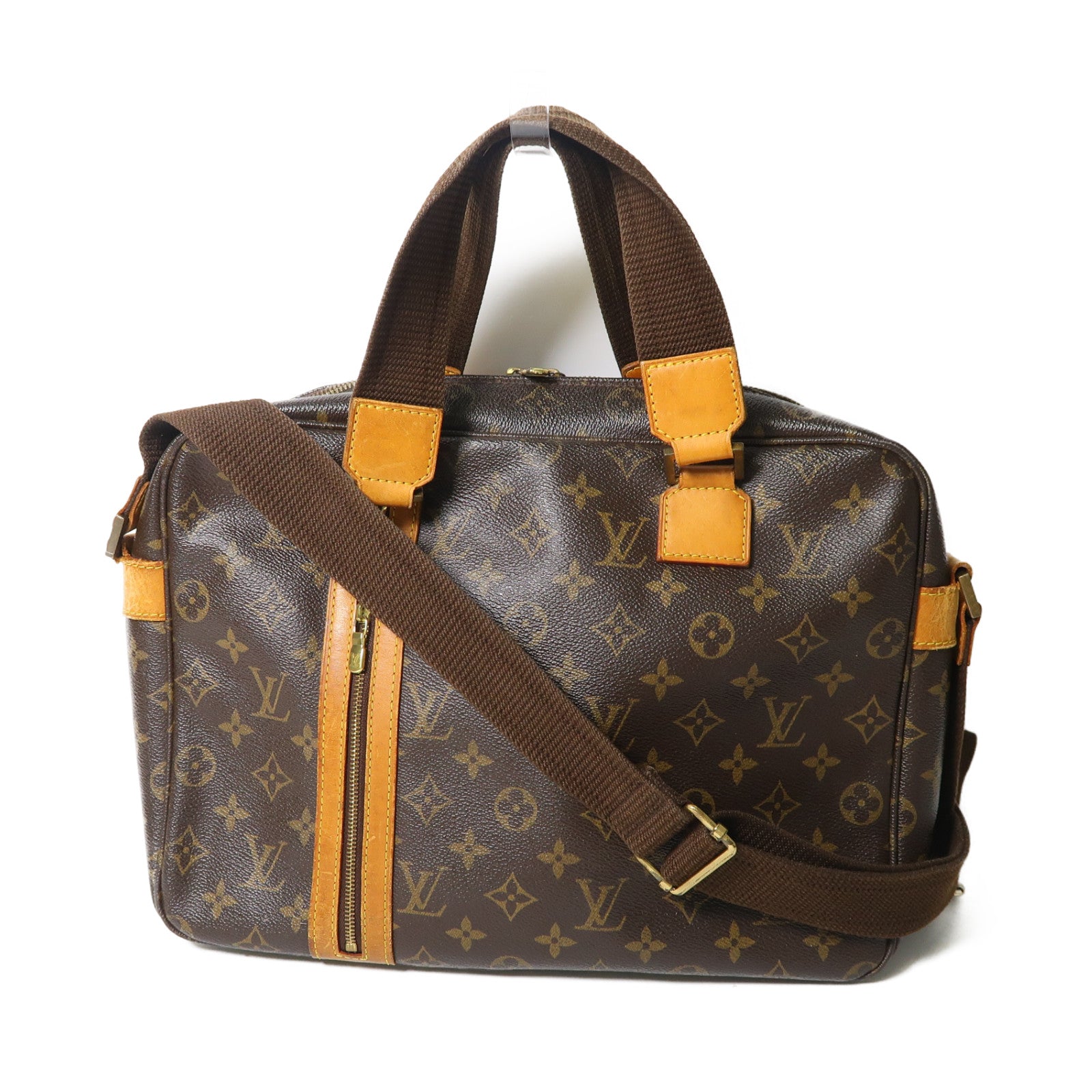 LOUIS VUITTON Monogram Sac Bosphore金扣手挽肩背兩用袋啡色