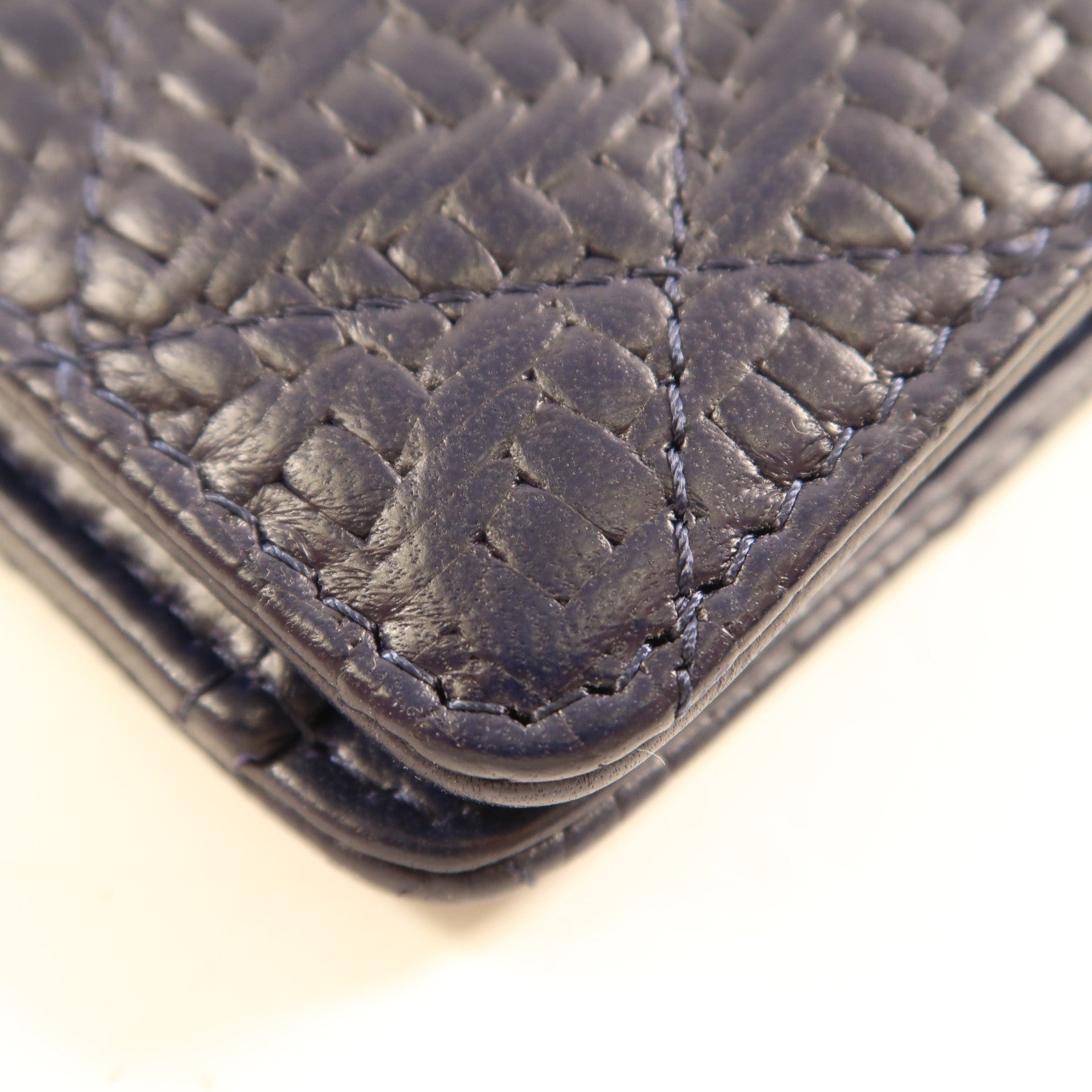 CHANEL 【激減優惠】羊皮皮革Long Wallet銀扣長錢包