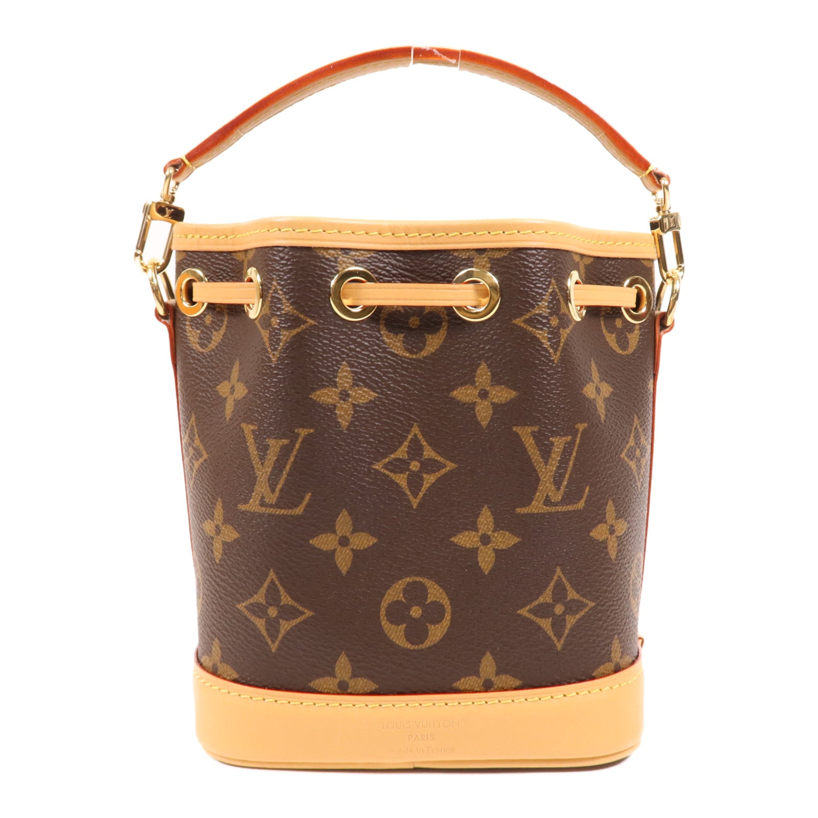 LOUIS VUITTON Monogram Nano Noe金扣手挽肩背兩用袋