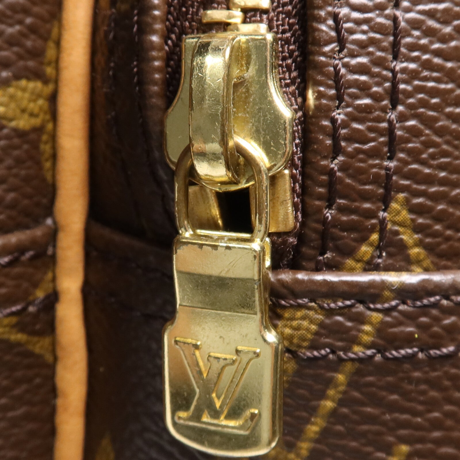 LOUIS VUITTON Monogram Reporter PM金扣肩背袋