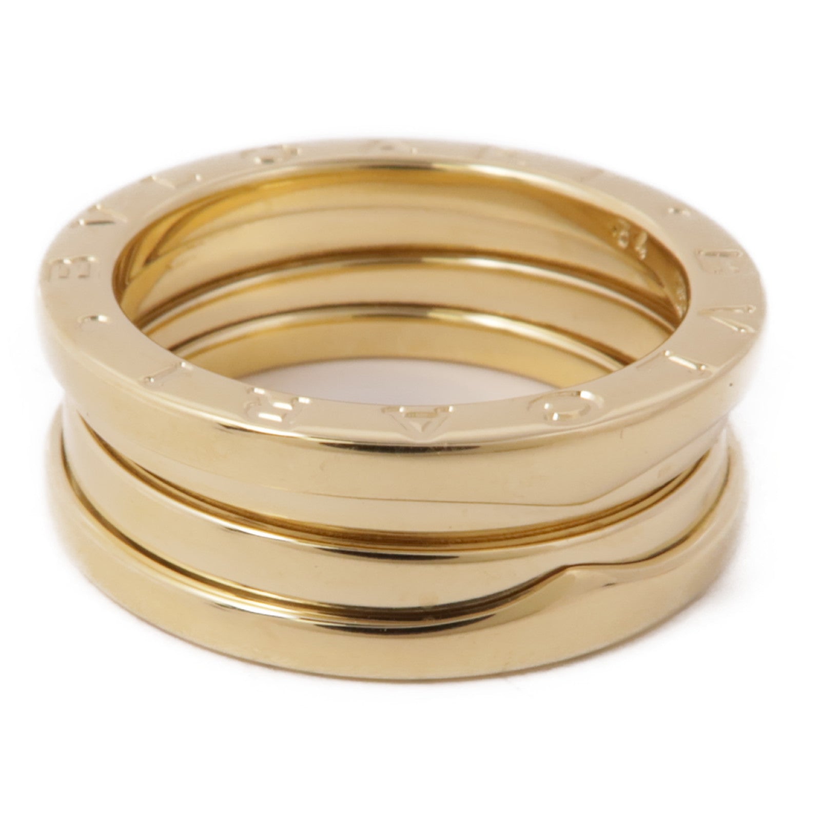 BVLGARI 18K黃金B-zero1 2 Bands戒指Bvlgari#54/US#6.5