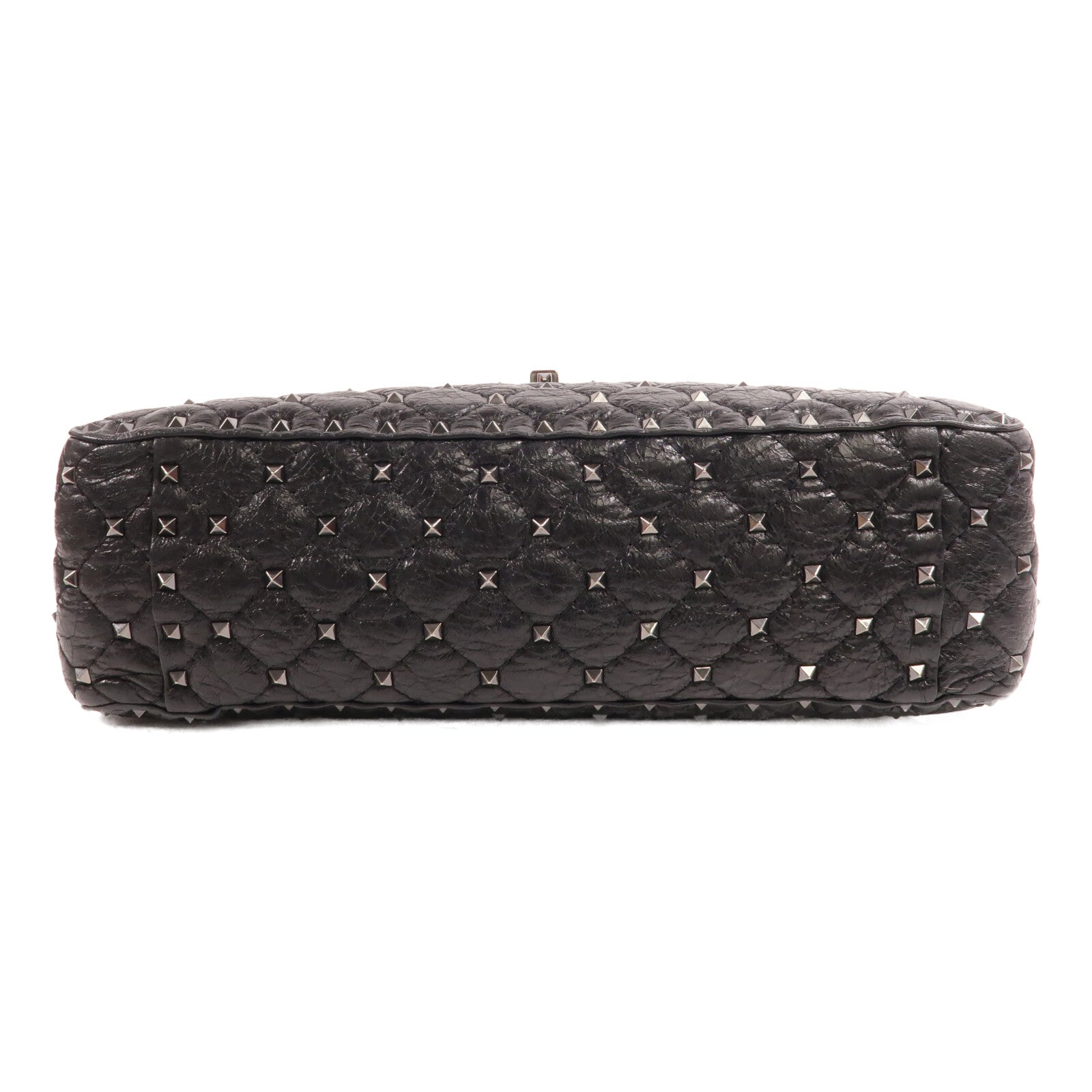 Valentino 皮革Rockstud Spike Chain Shoulder手挽肩背兩用袋