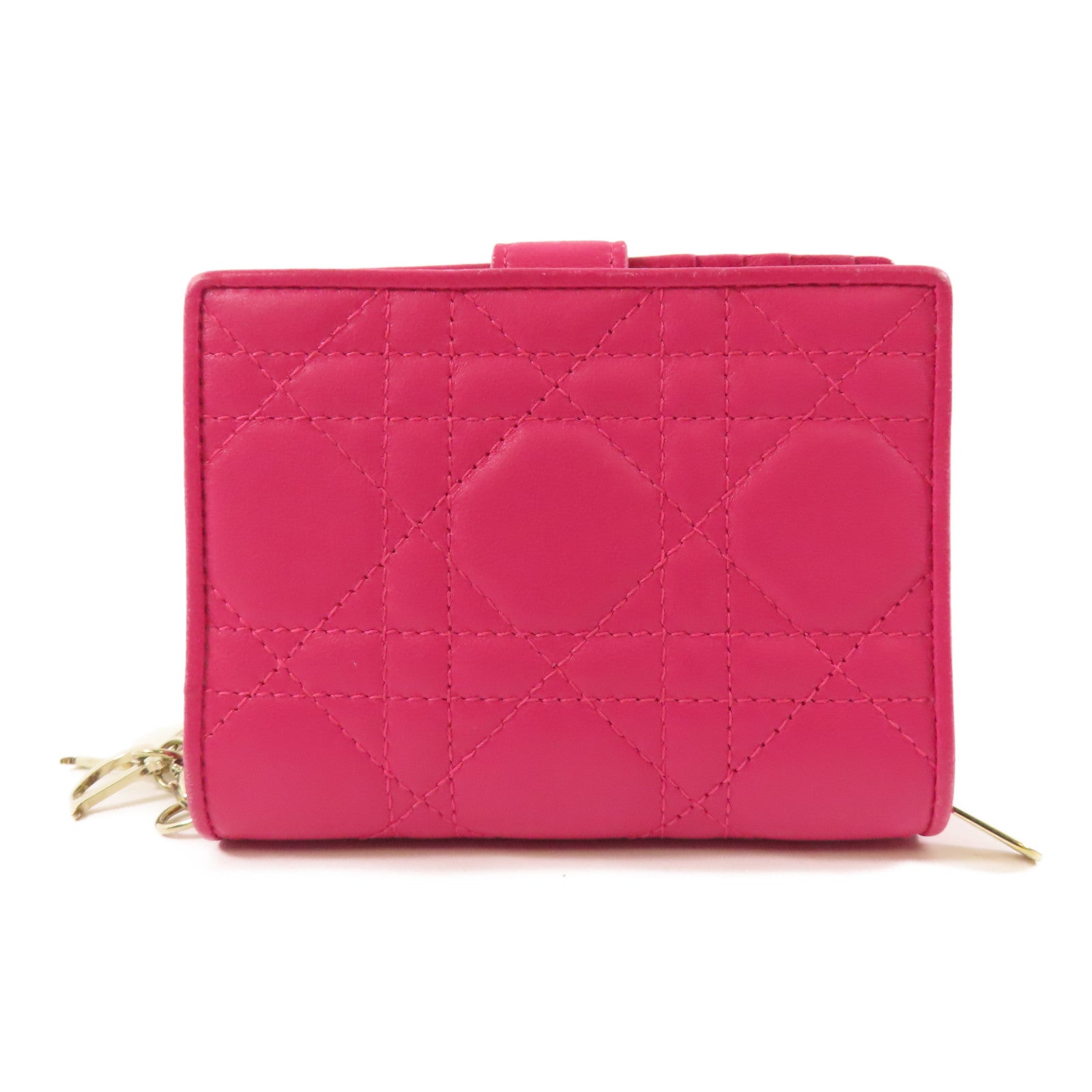 Dior 【激減優惠】皮革Lady Wallet金扣錢包