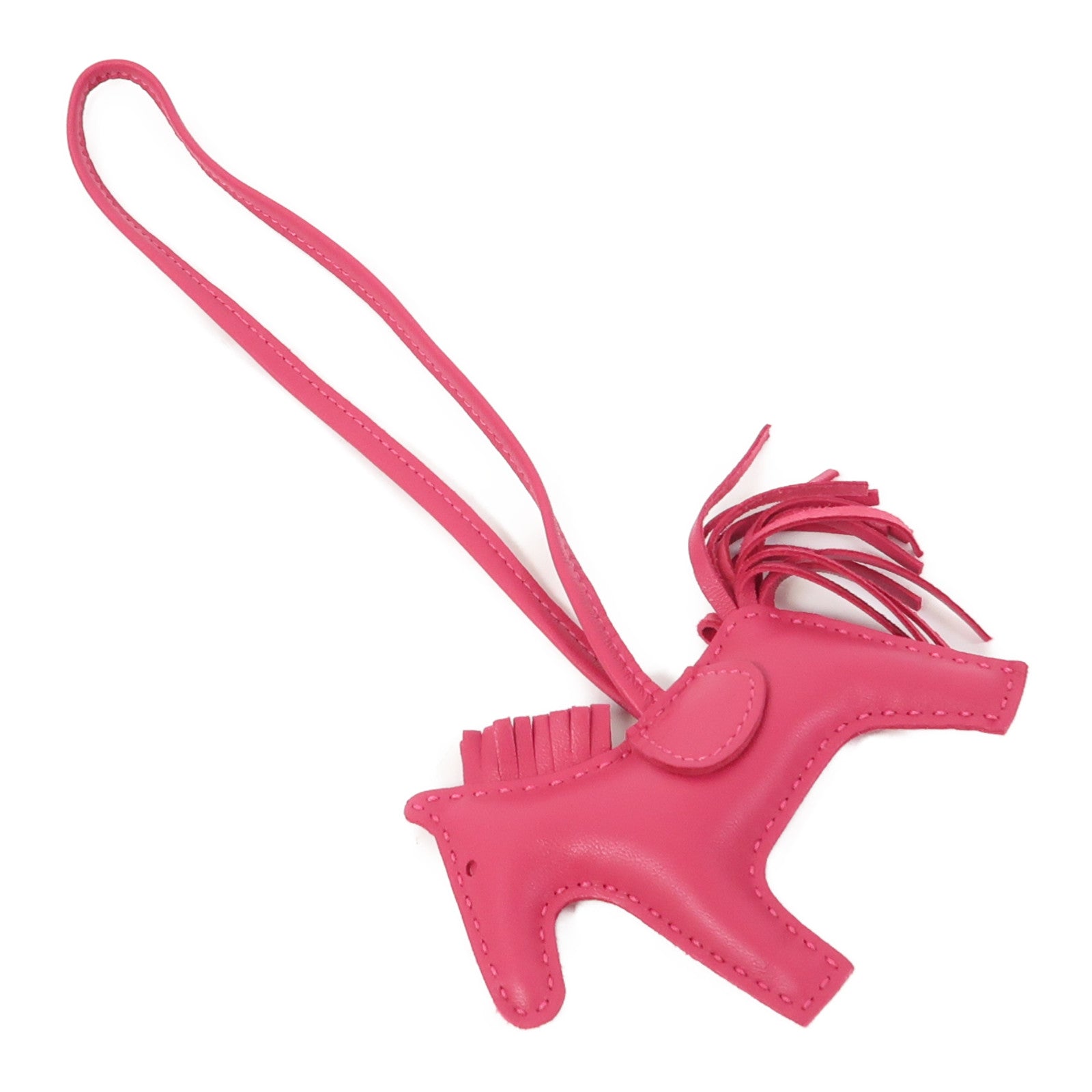 HERMES Swift皮革Rodeo掛飾Rose Mexico/墨西哥玫瑰粉