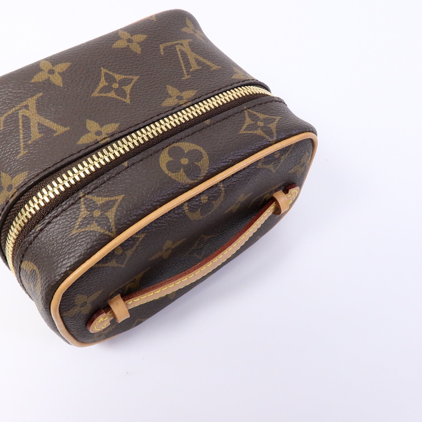 LOUIS VUITTON Monogram Nice Nano金扣化妝袋
