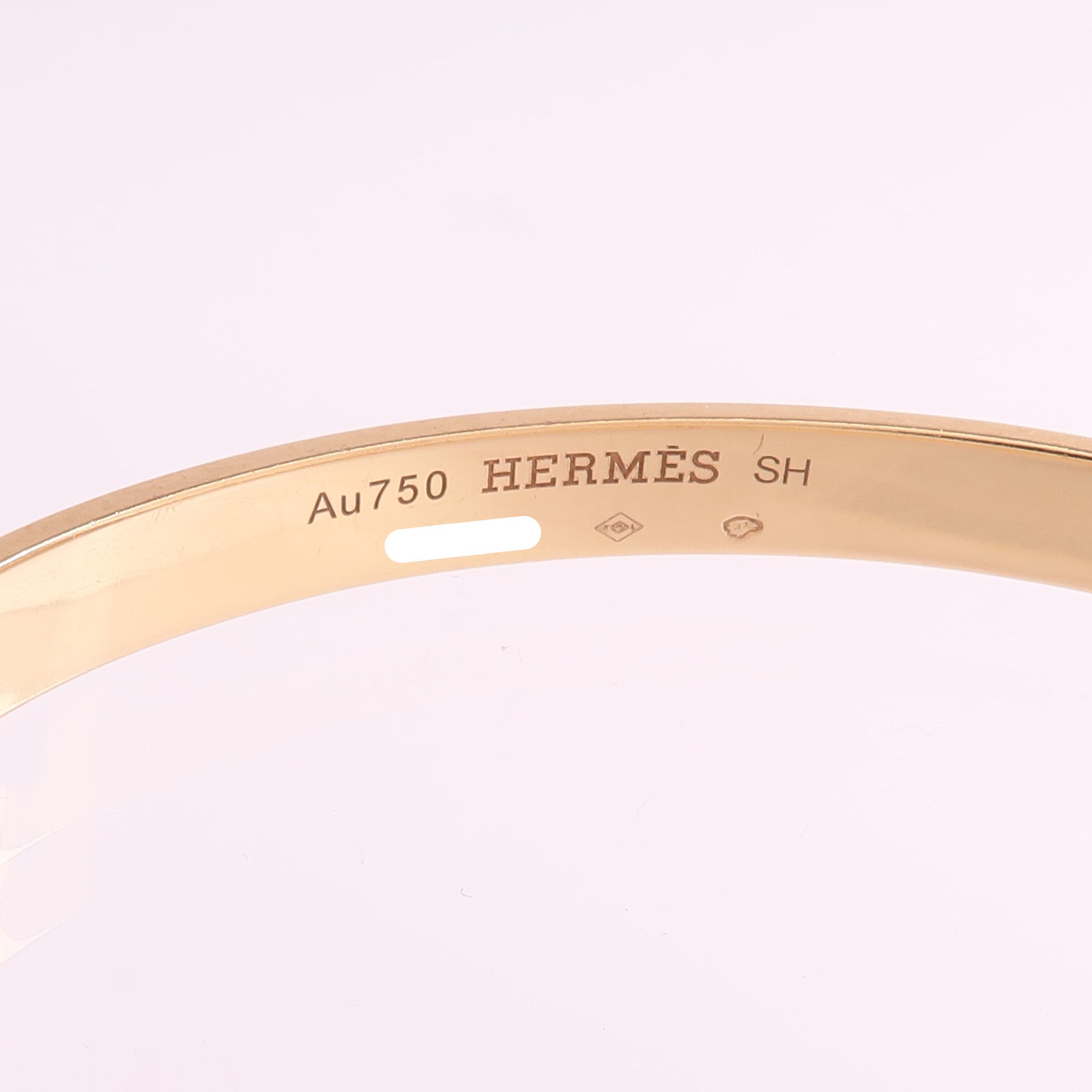 HERMES 18K玫瑰金Kelly Bracelet手鐲