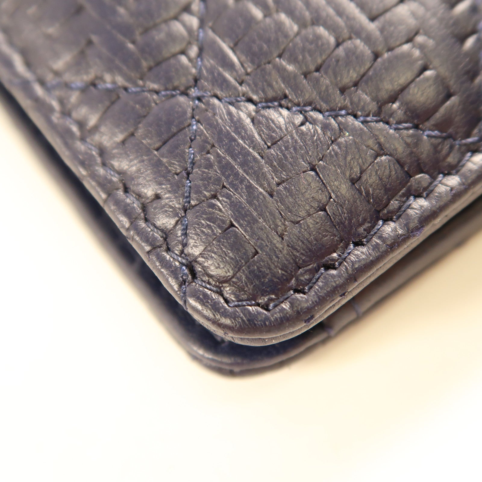 CHANEL 【激減優惠】羊皮皮革Long Wallet銀扣長錢包